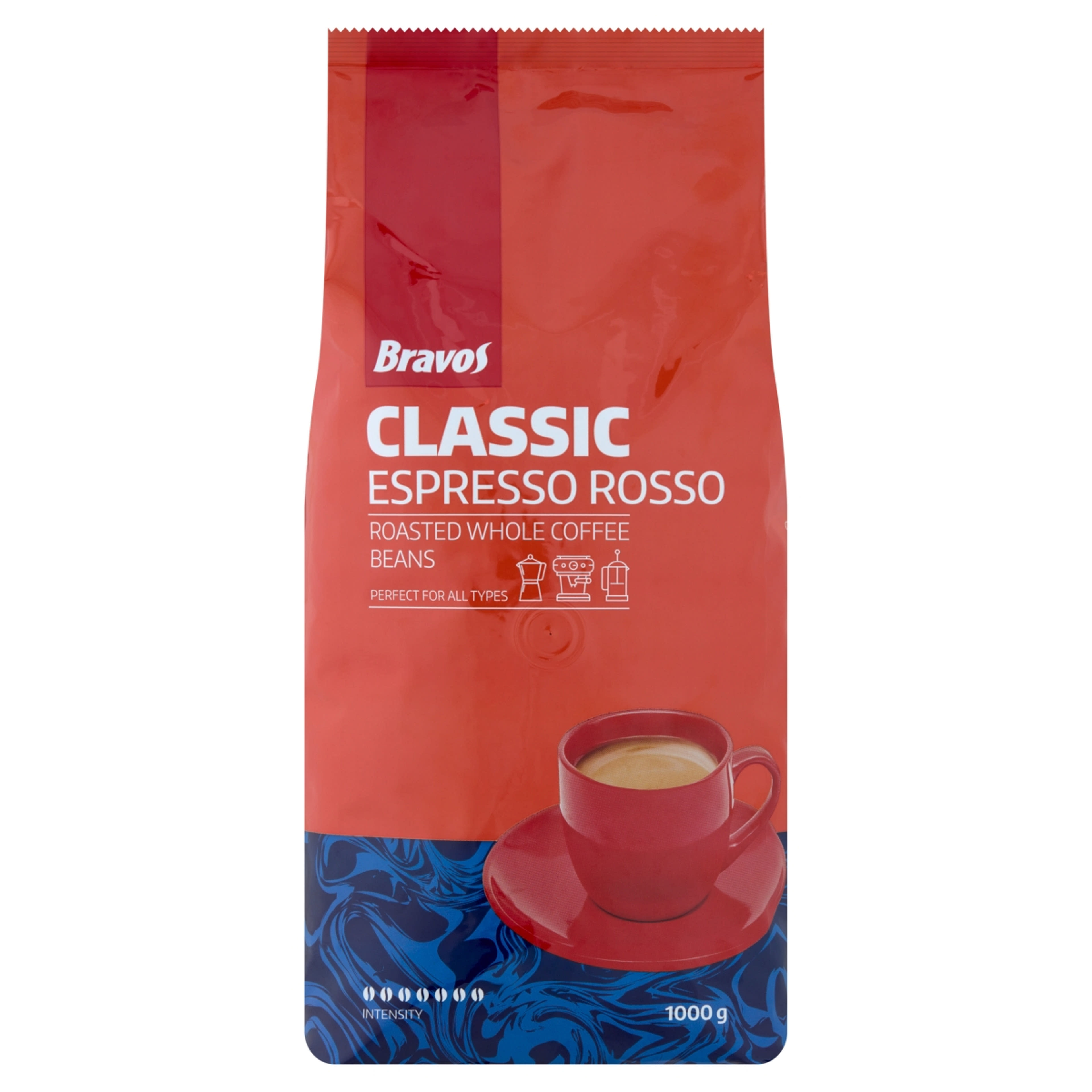 Bravos Classic Espresso Rosso szemes kávé - 1000 g