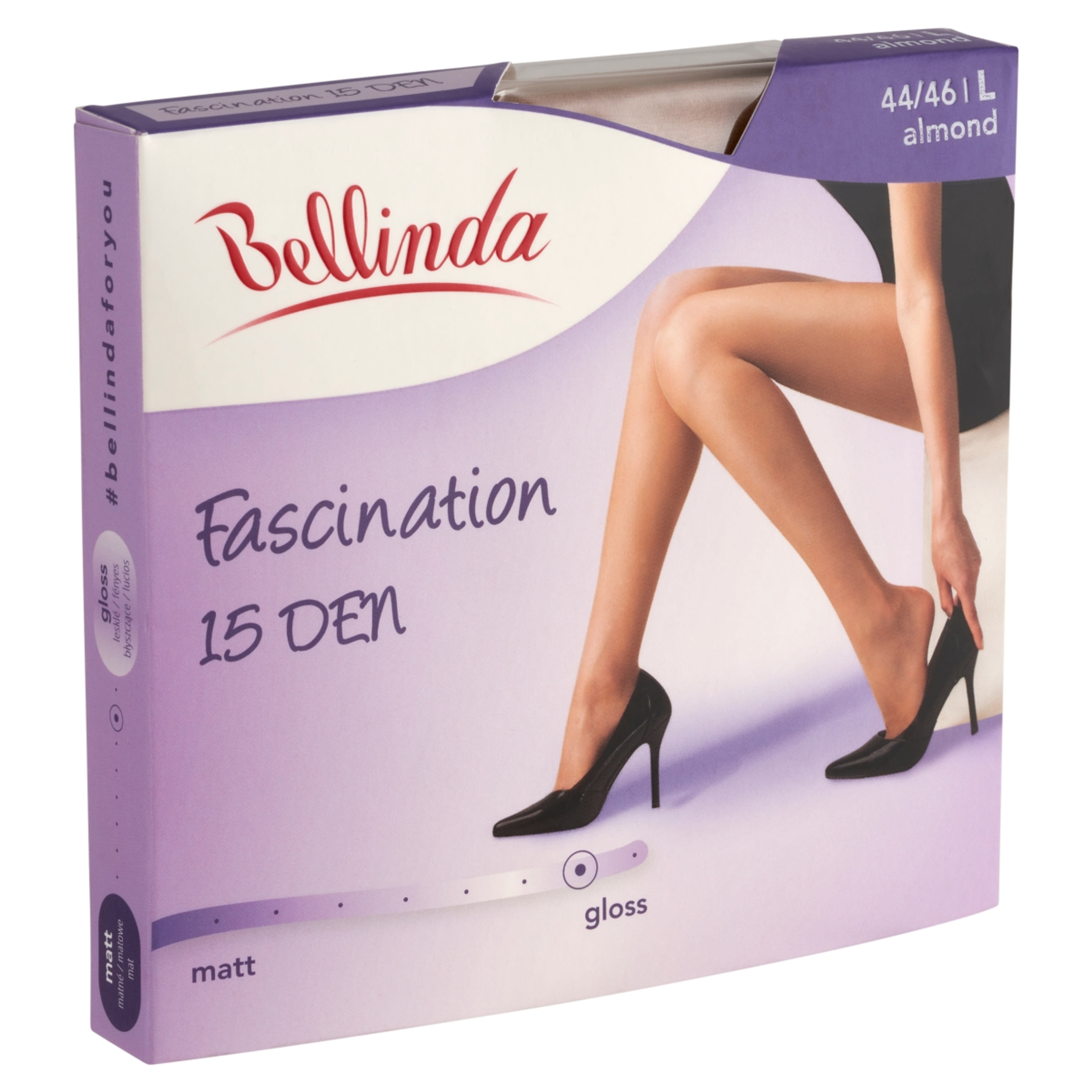 Bellinda Fascination 15 Den Almond L Harisnya - 1 db-2