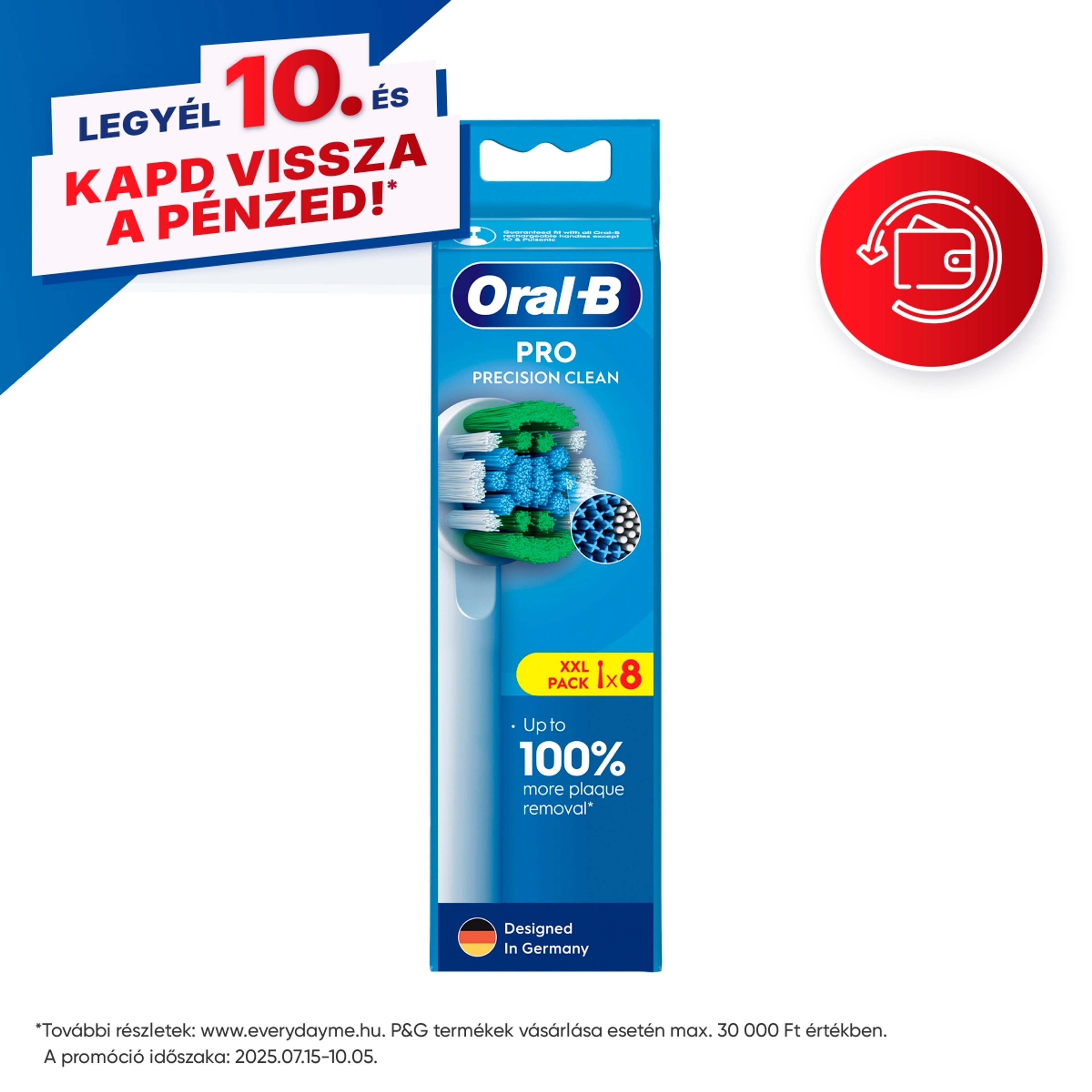 Oral-B Pro Precision Clean elektromos fogkefe pótfej - 8 db