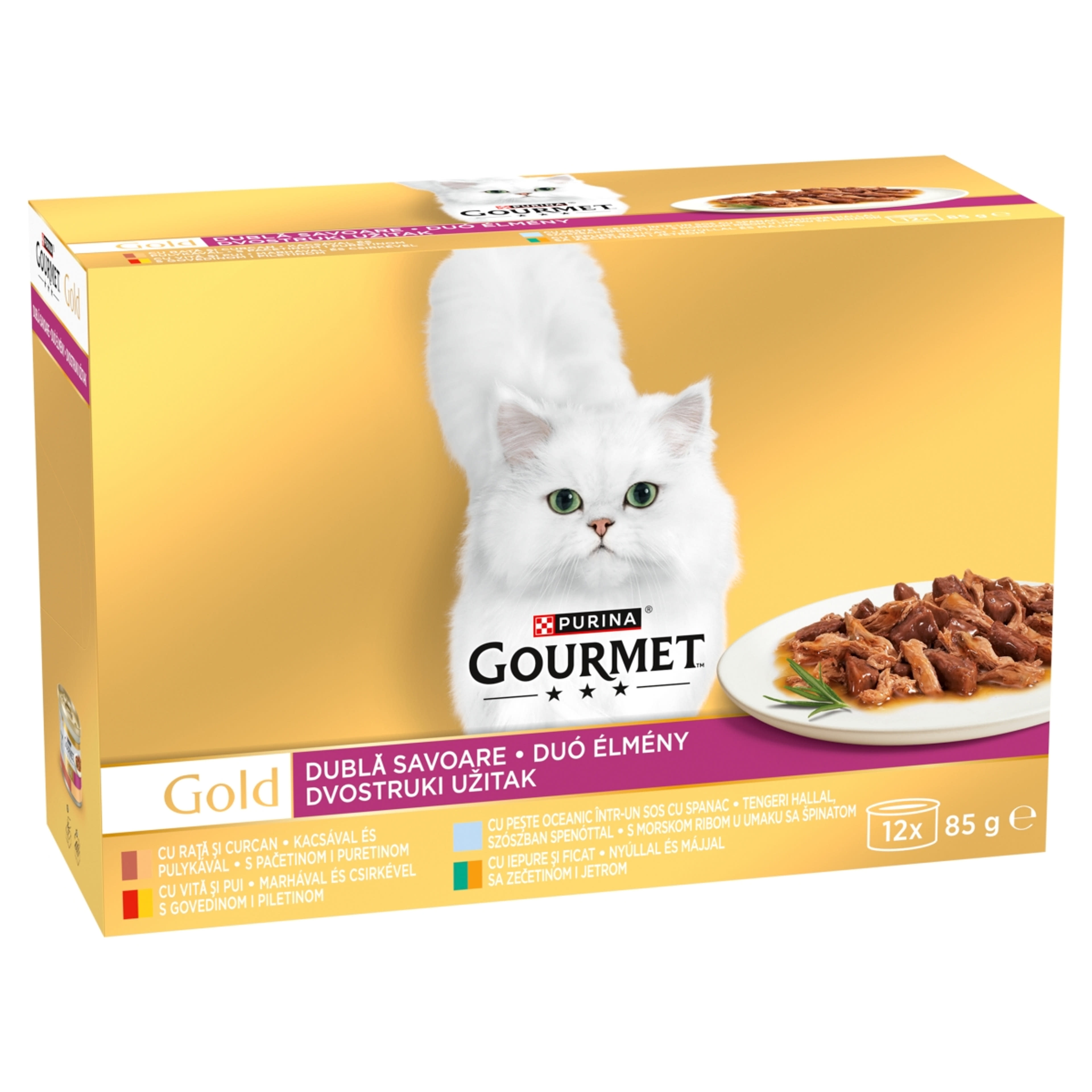 Purina Gourmet Gold Duó Élmény nedves macskaeledel 12 x 85 g - 1020 g-2
