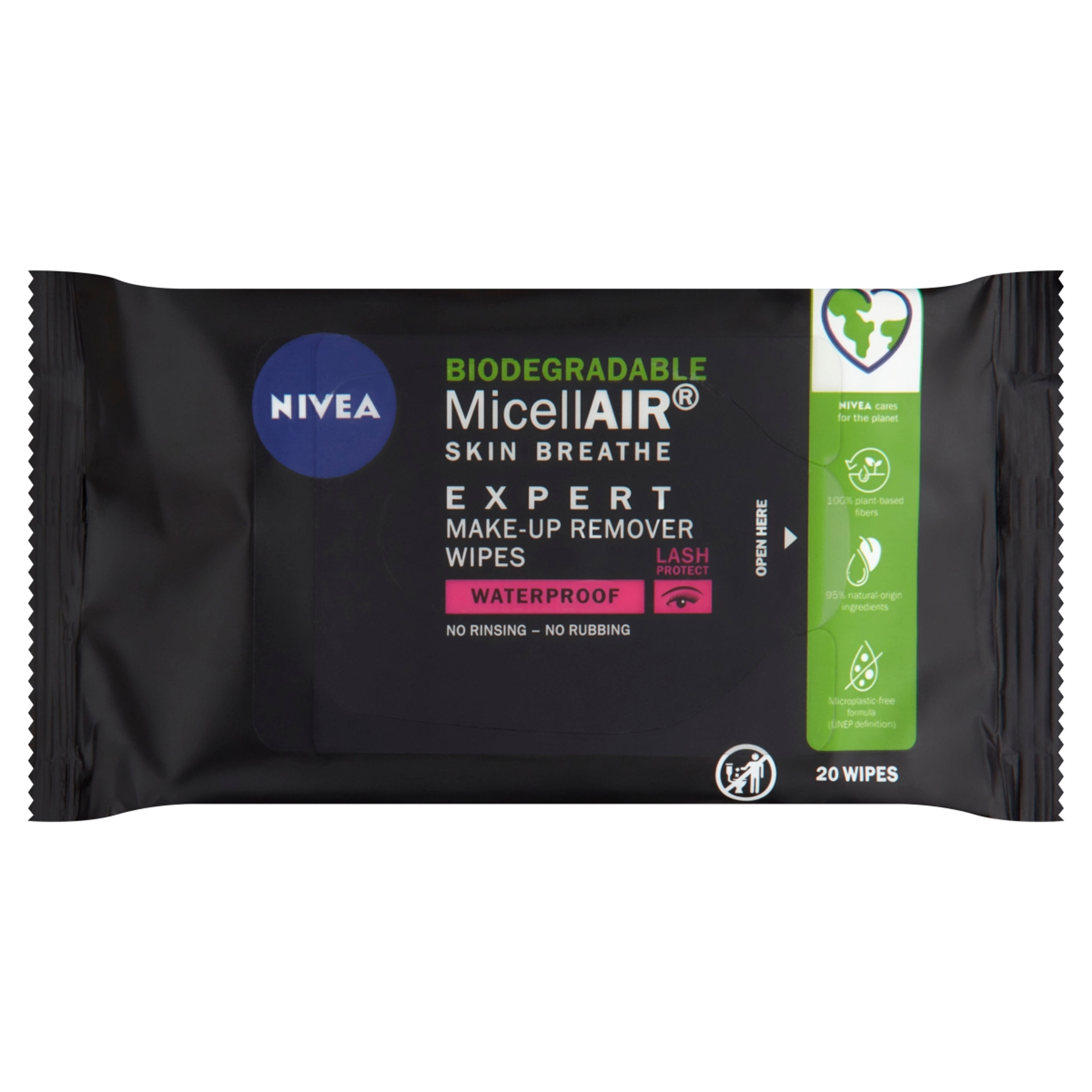 NIVEA MicellAIR Skin Breathe Expert micellás arctisztító kendő - 20 db-1