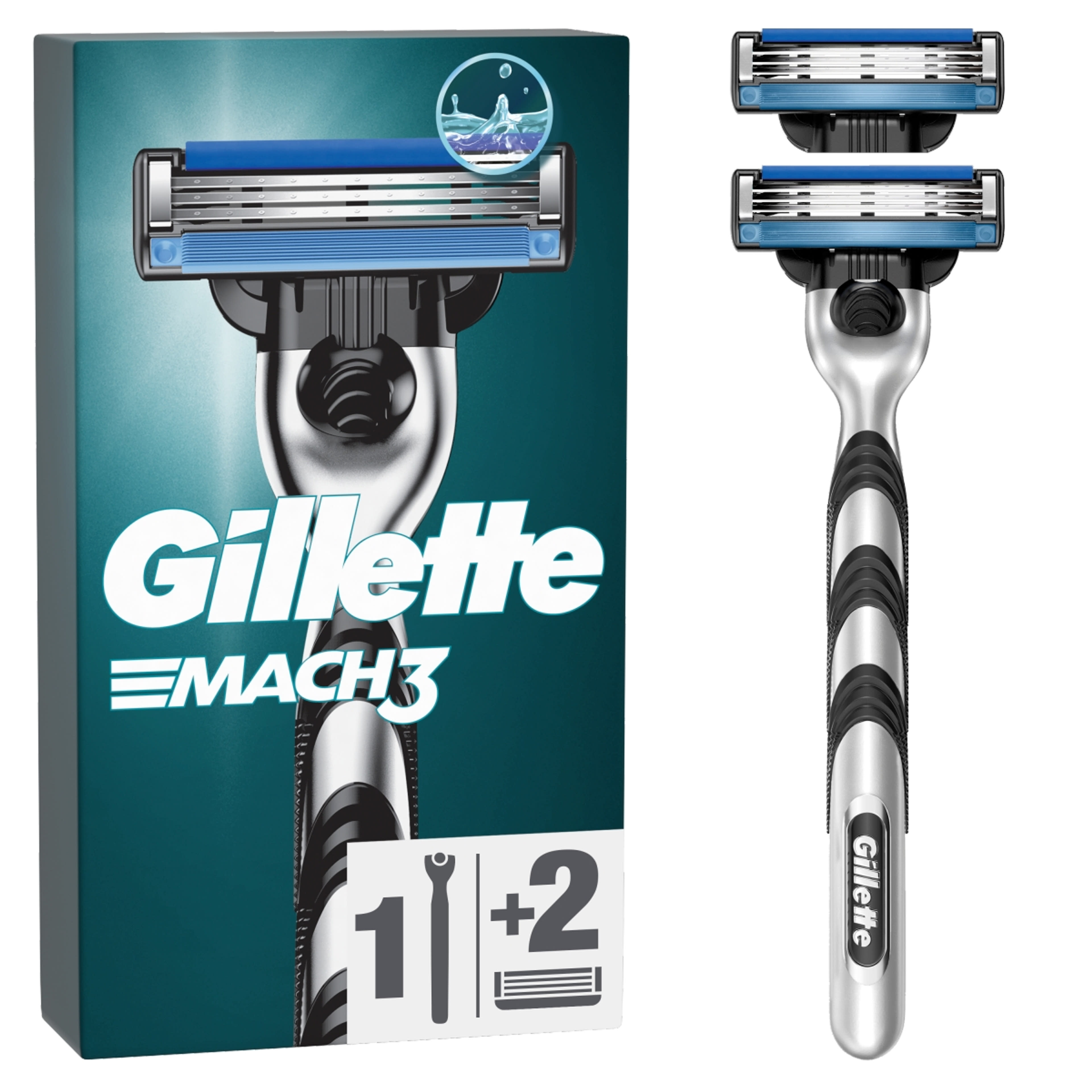 Gillette Mach3 tripla pengés borotva 2 db betéttel - 1 db-8