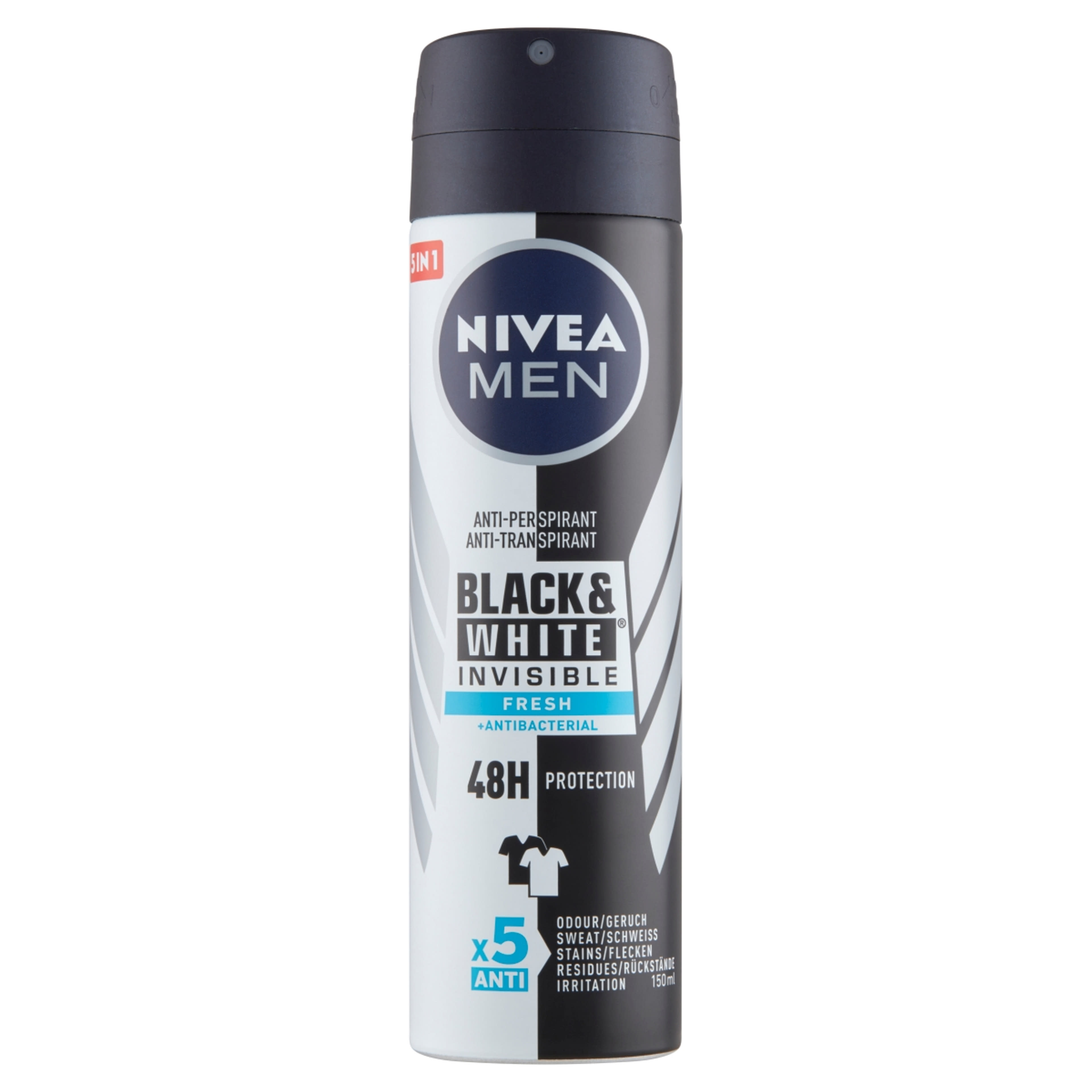 NIVEA MEN Deo spray Black & White Invisible Fresh - 150 ml-1