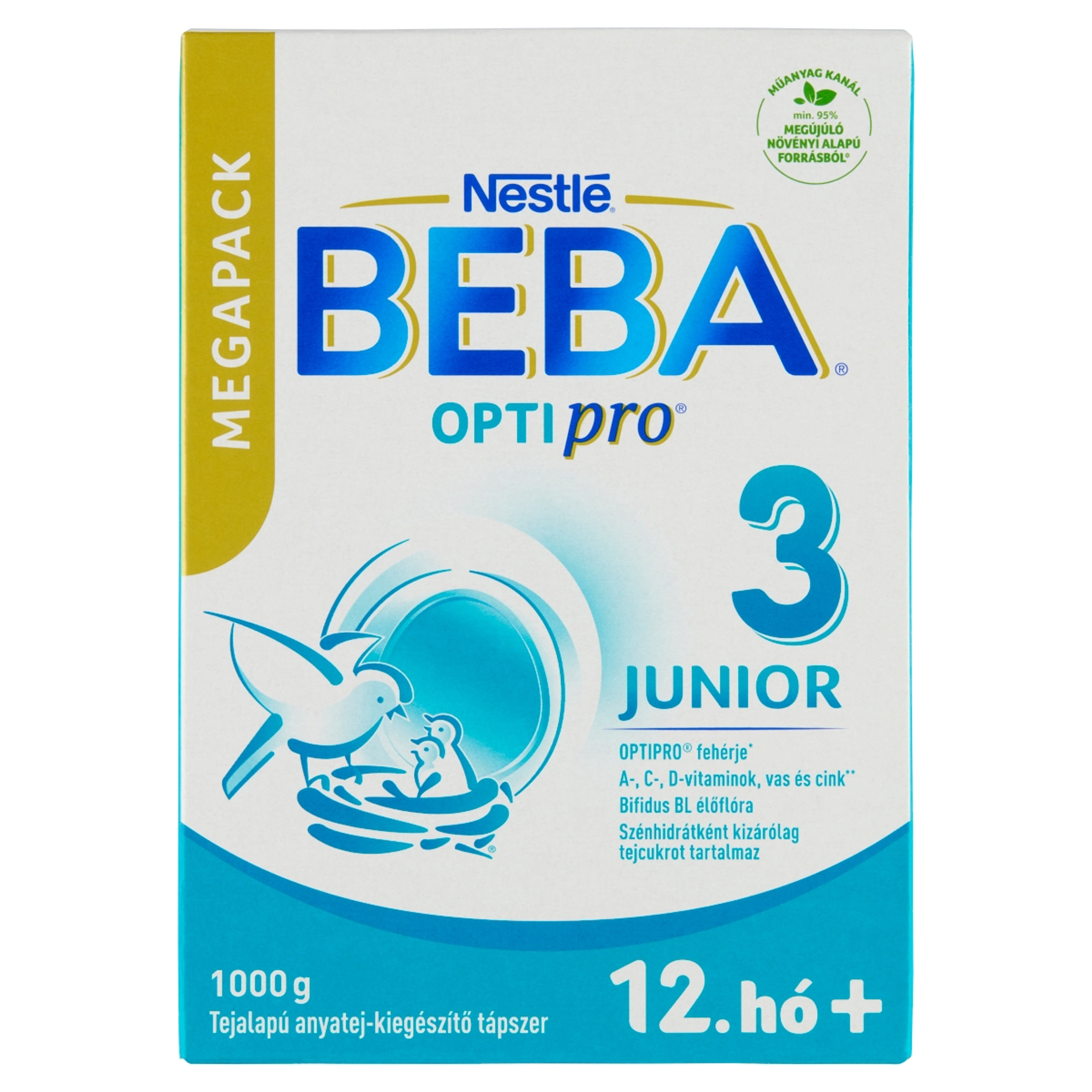 Beba Optipro 3 Junior tejalapú anyatej-kiegészítő tápszer 12. hónapos kortól - 1000 g-1