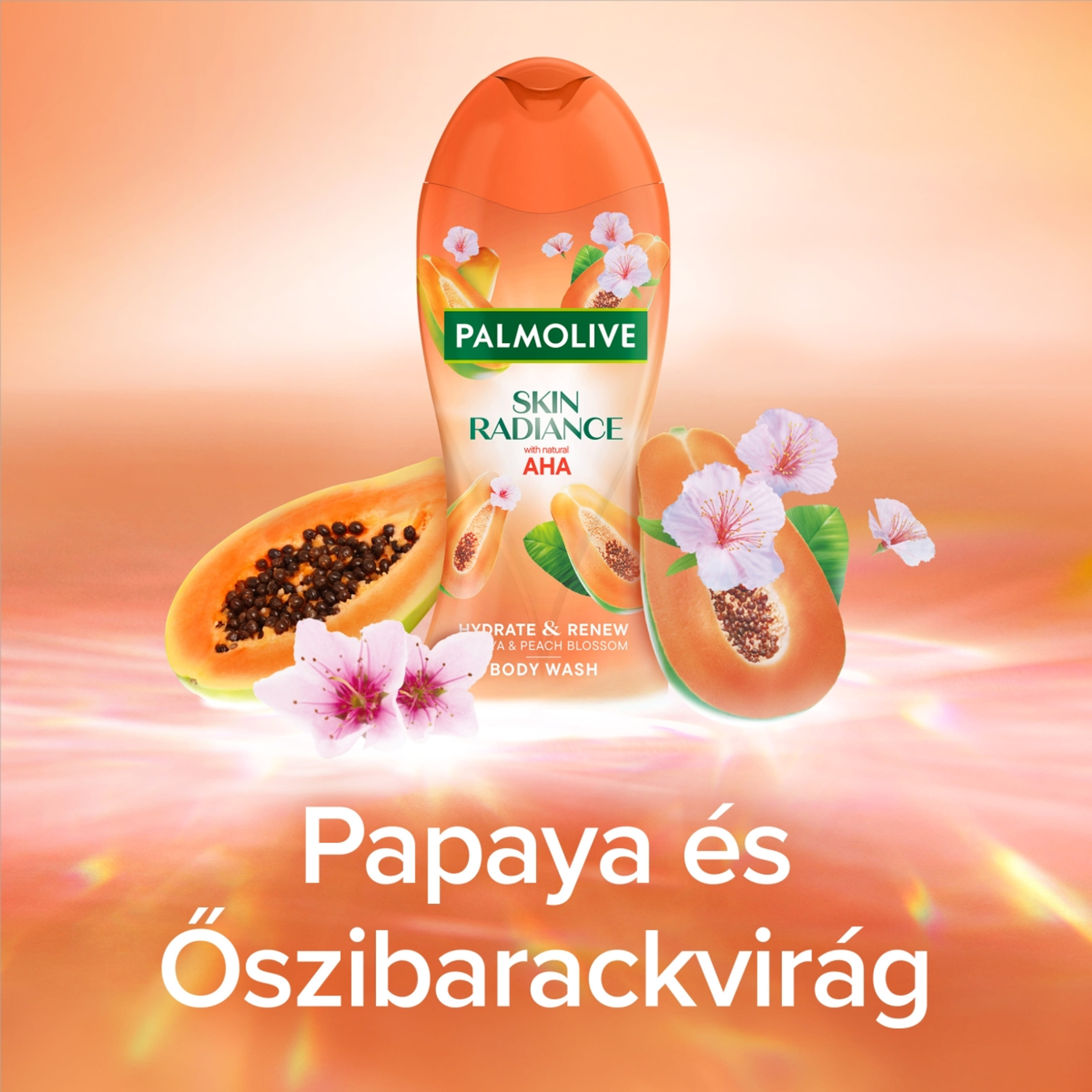 Palmolive Skin Radiance Papaya & Peach AHA savas tusfürdő - 500 ml-5