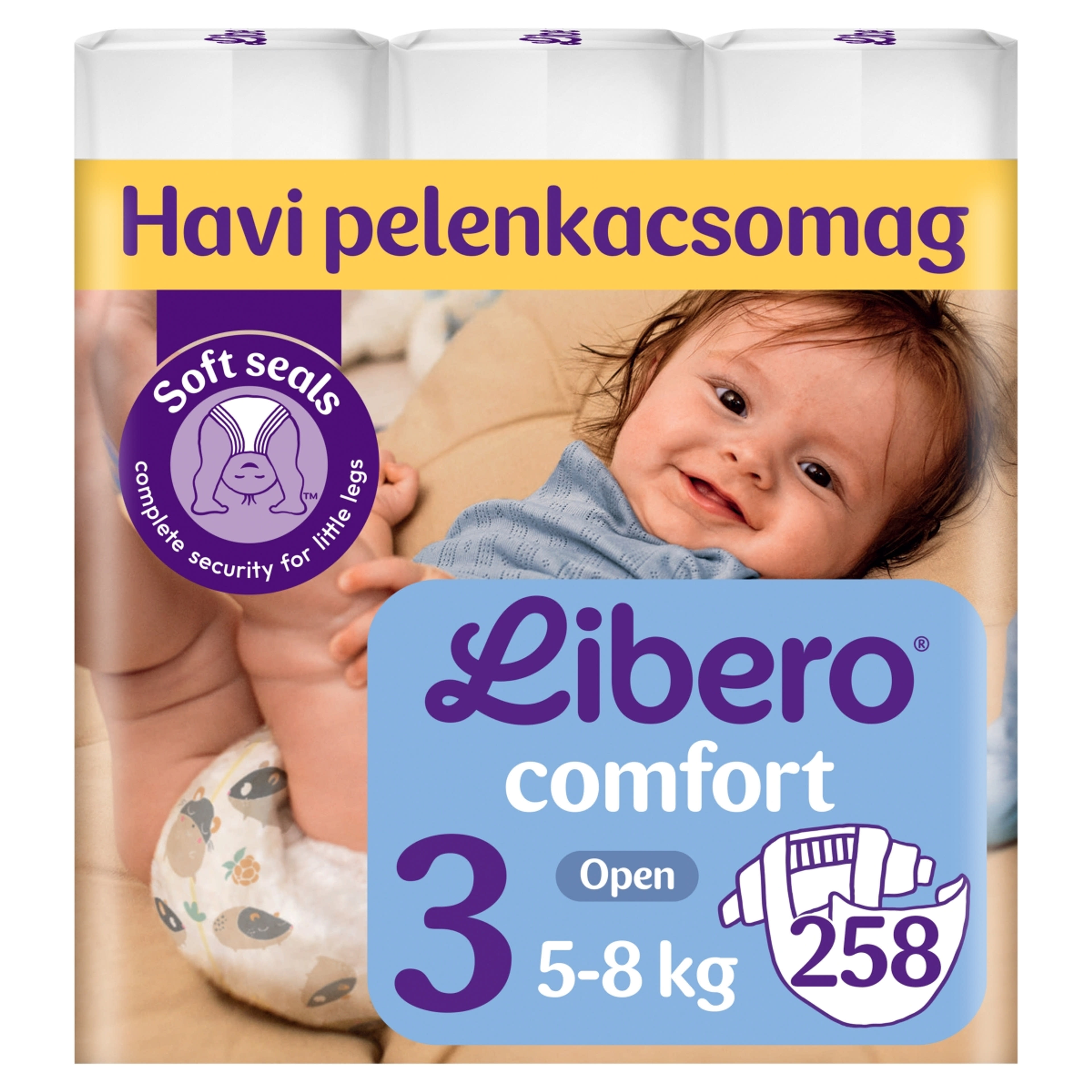 Libero Comfort nadrágpelenka, méret: 3, 5-8 kg - 258 db