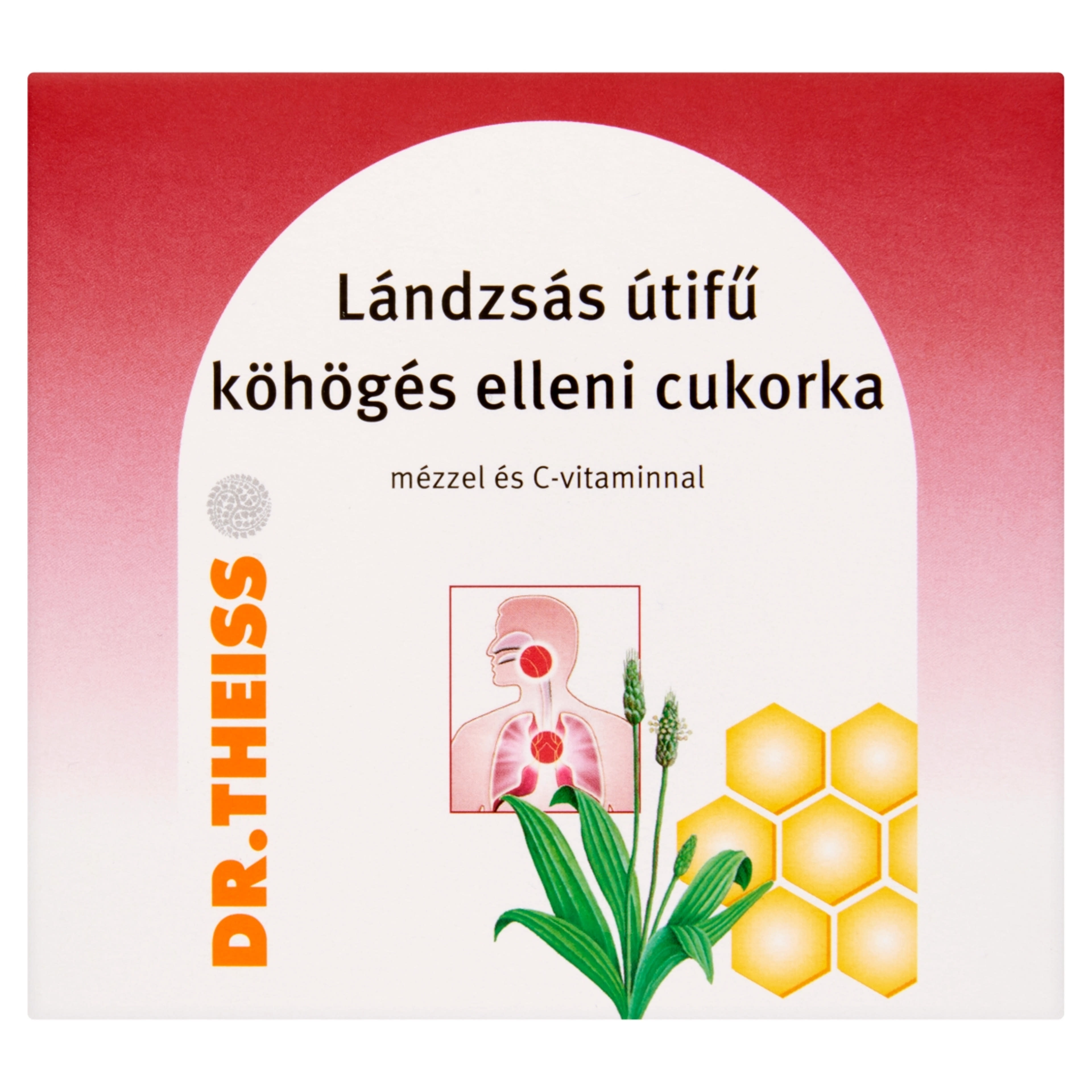 Dr.Theiss Lándzsás Útifű Mézzel És C-Vitaminnal Köhögés Ellen Cukorka - 50 g