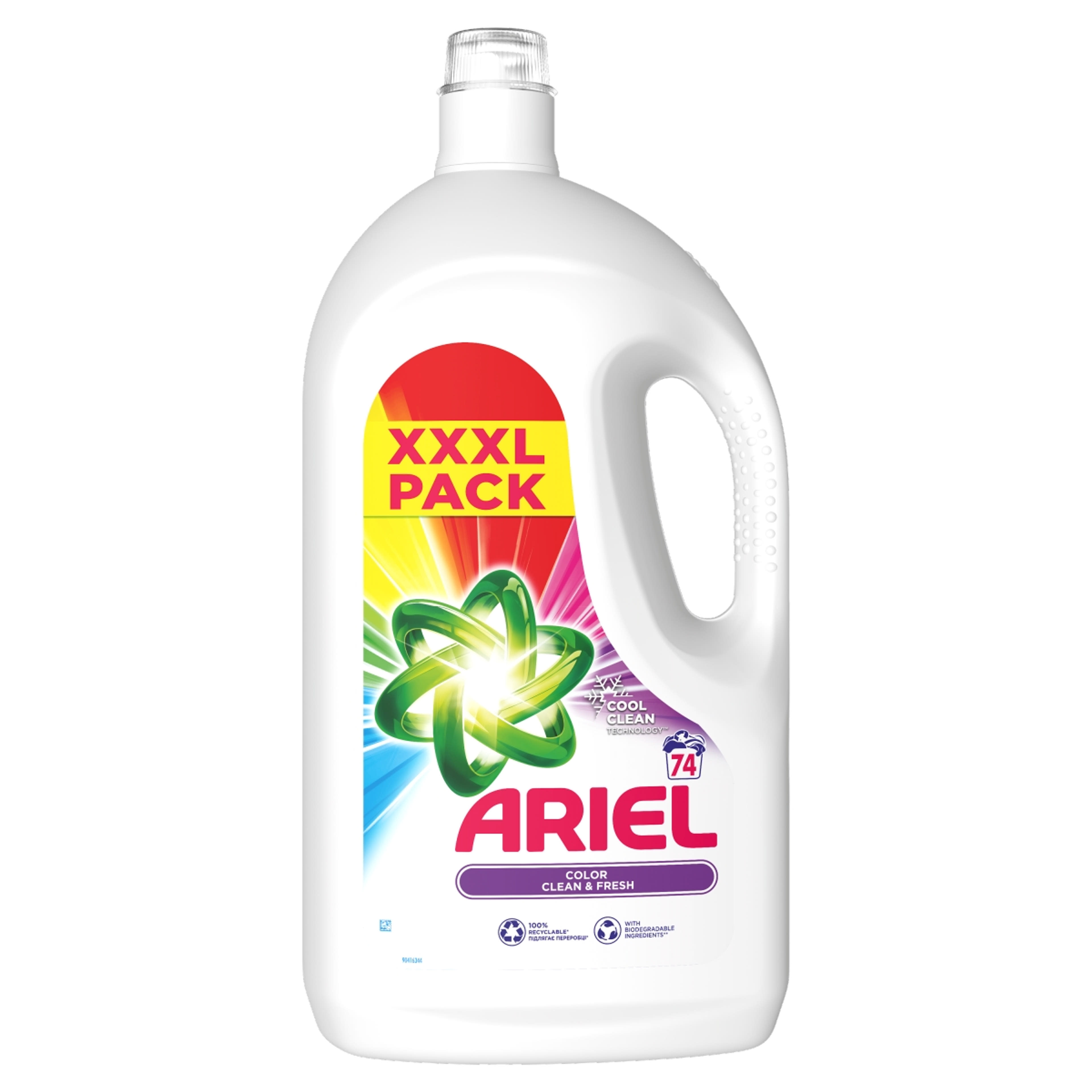 Ariel Color Clean & Fresh folyékony mosószer, 74 mosáshoz - 3700 ml
