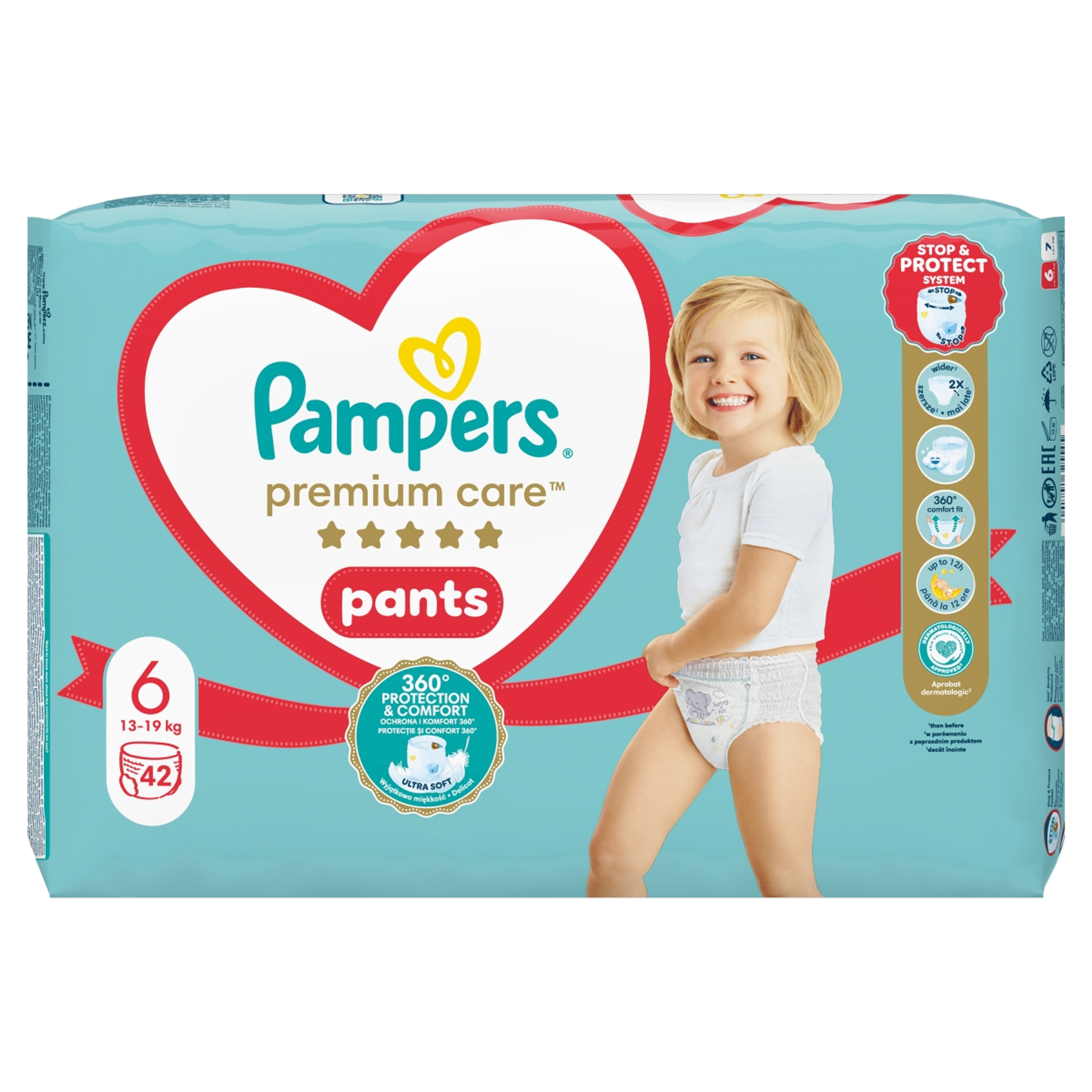 Pampers Premium Care bugyipelenka 6-os 15kg+ - 42 db