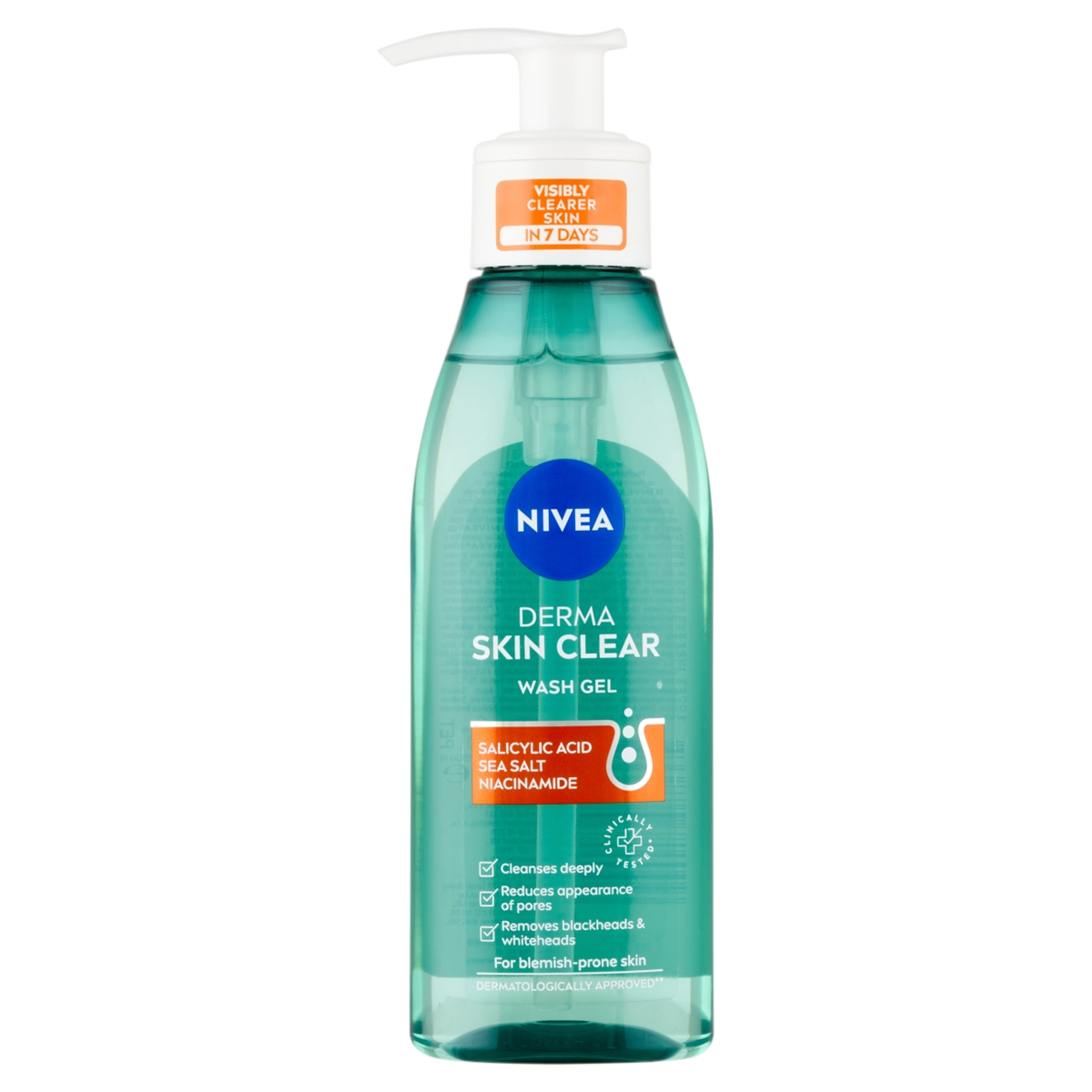 Nivea Derma Skin Clear arctisztító gél -150 ml