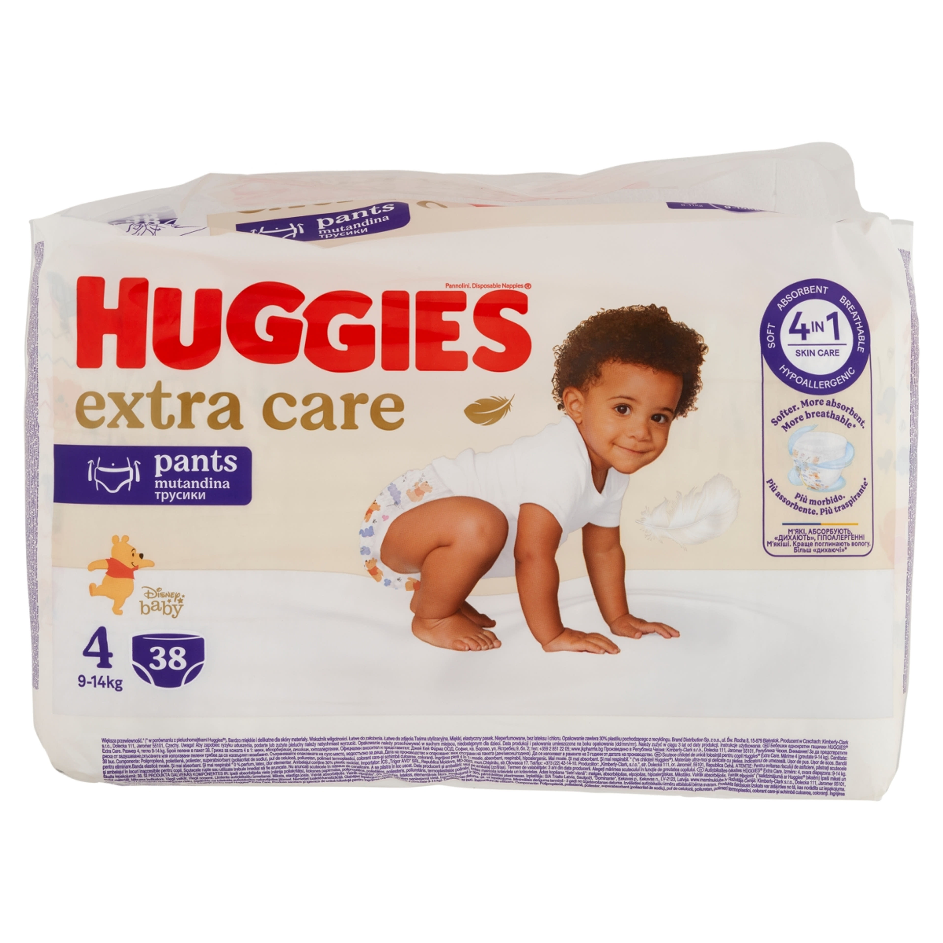Huggies Elite Soft 4 bugyipelenka 9-14 kg - 38 db