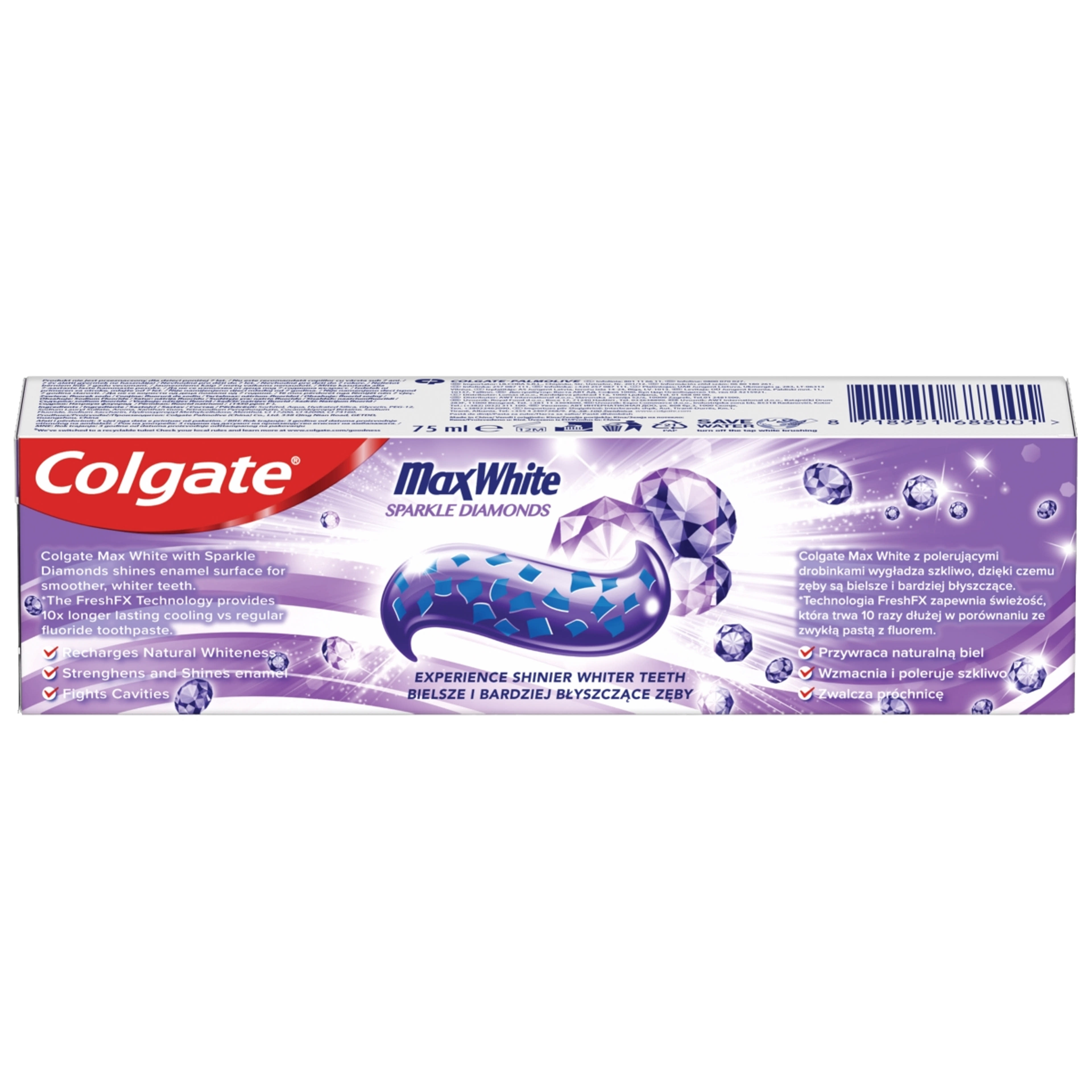 Colgate Max White Sparkle Diamonds fogkrém - 75 ml-4