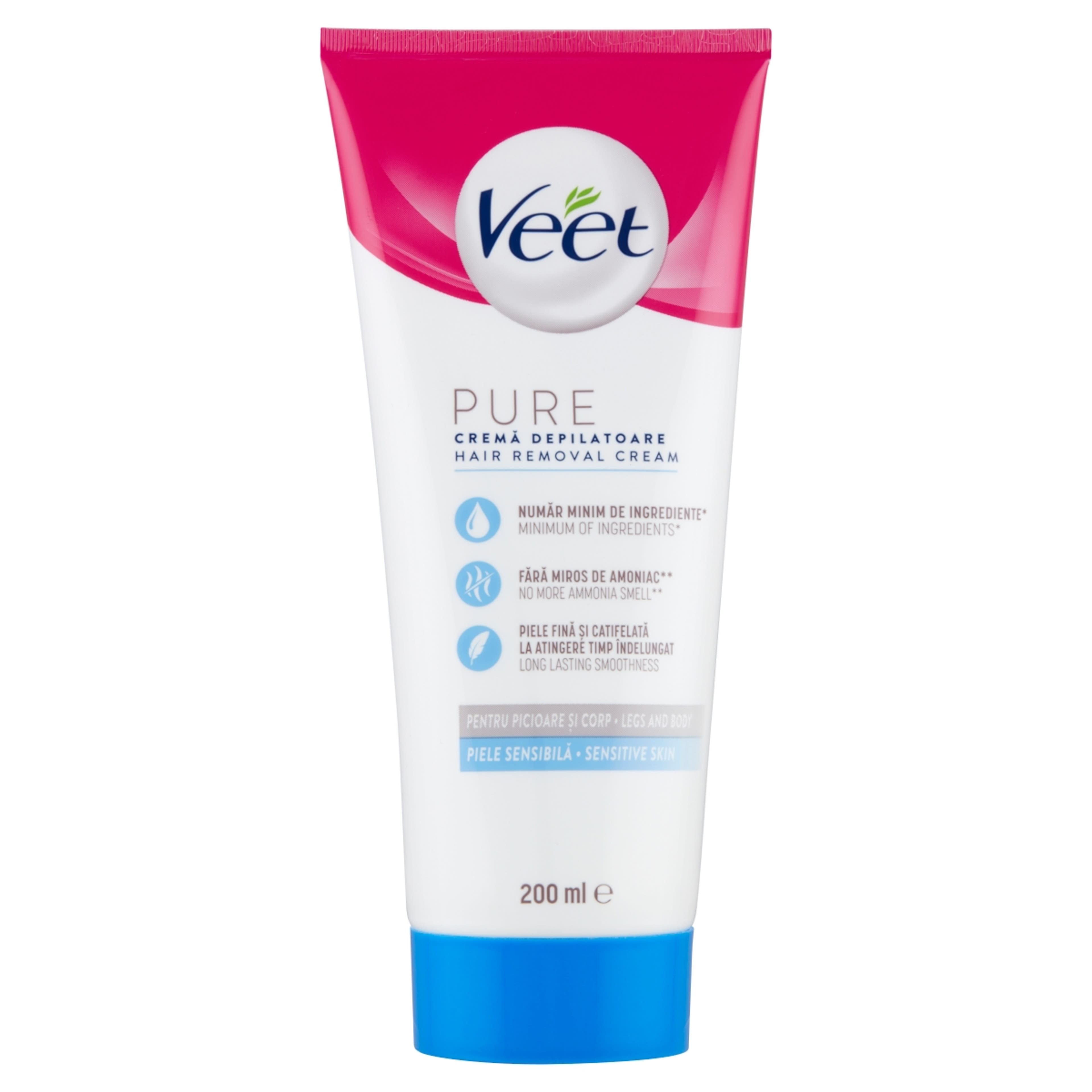 Veet Pure szõrtelenítõ krém lábra és testre - 200 ml