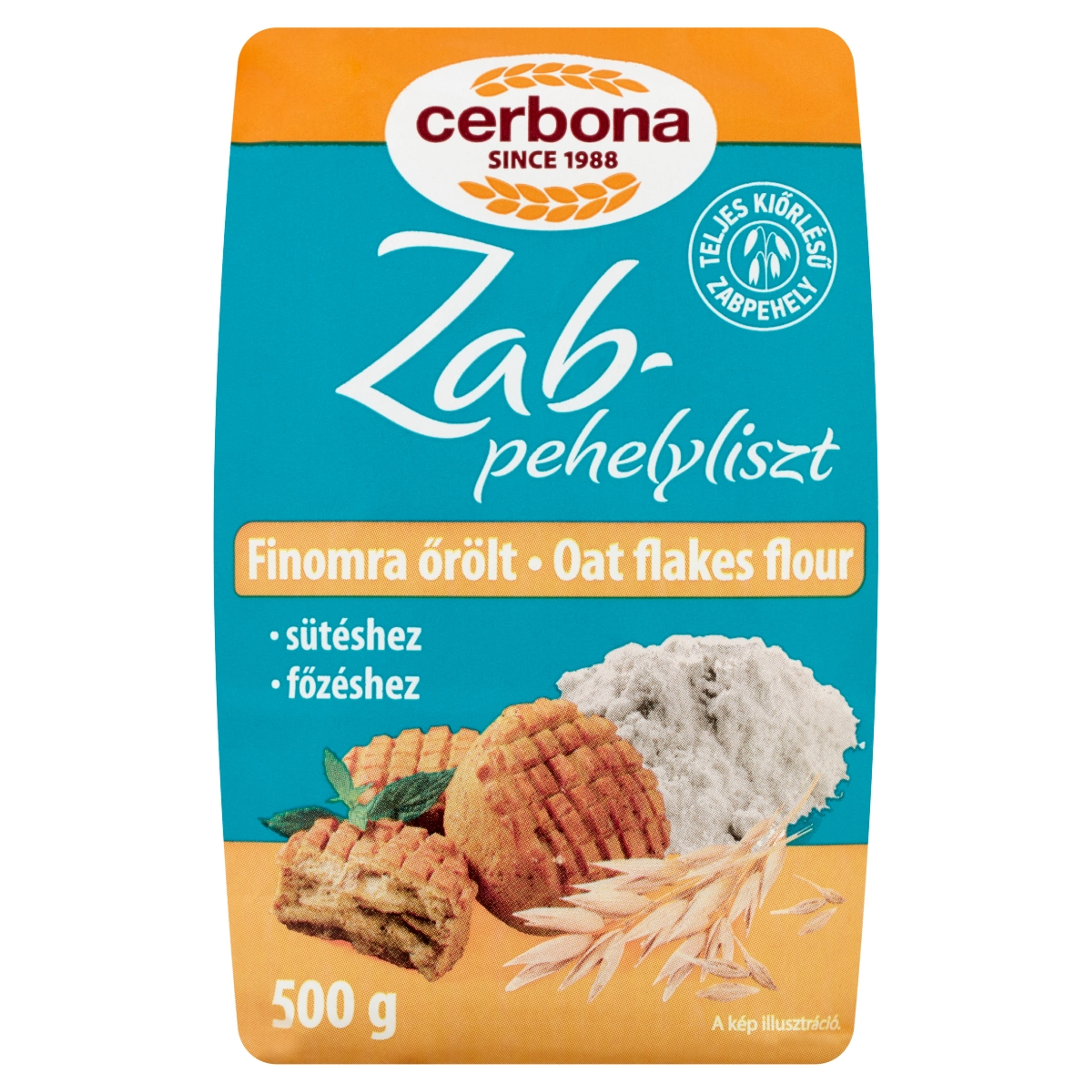 Cerbona finomra őrölt zabpehelyliszt - 500 g-1