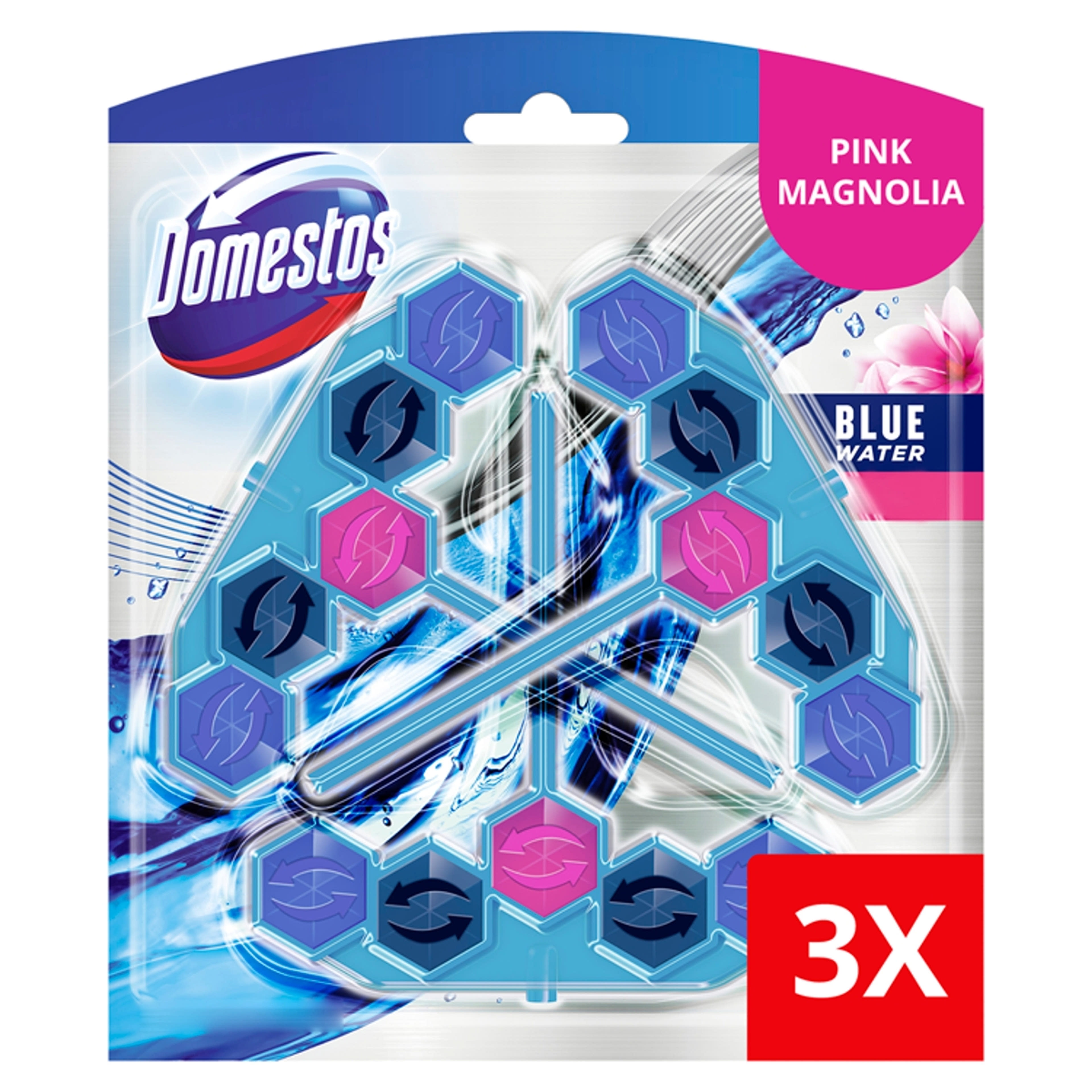 Domestos Power5 ACTIVE blue water pink (3x53g) - 159 g-2