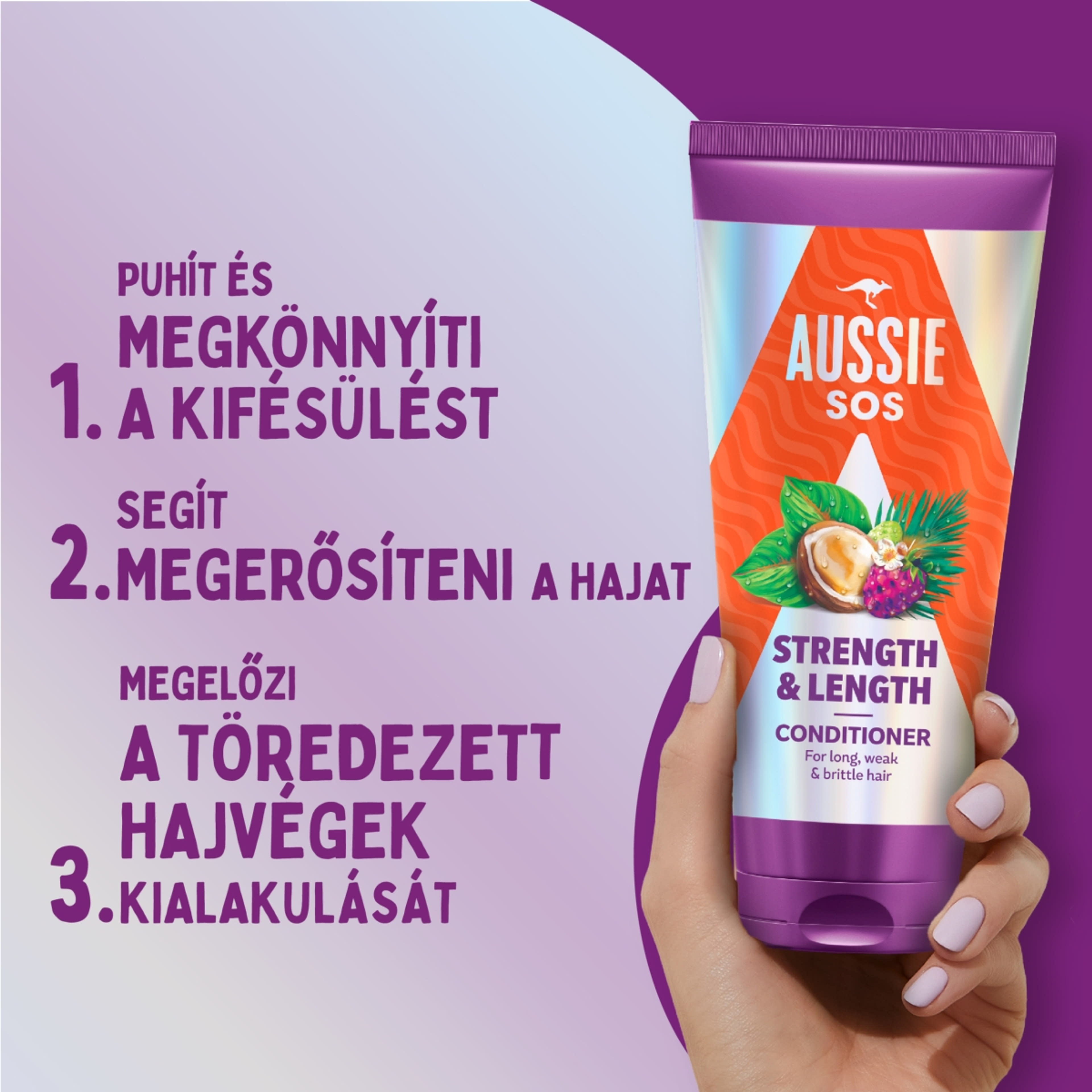 Aussie SOS Strength & Length balzsam - 200 ml-2