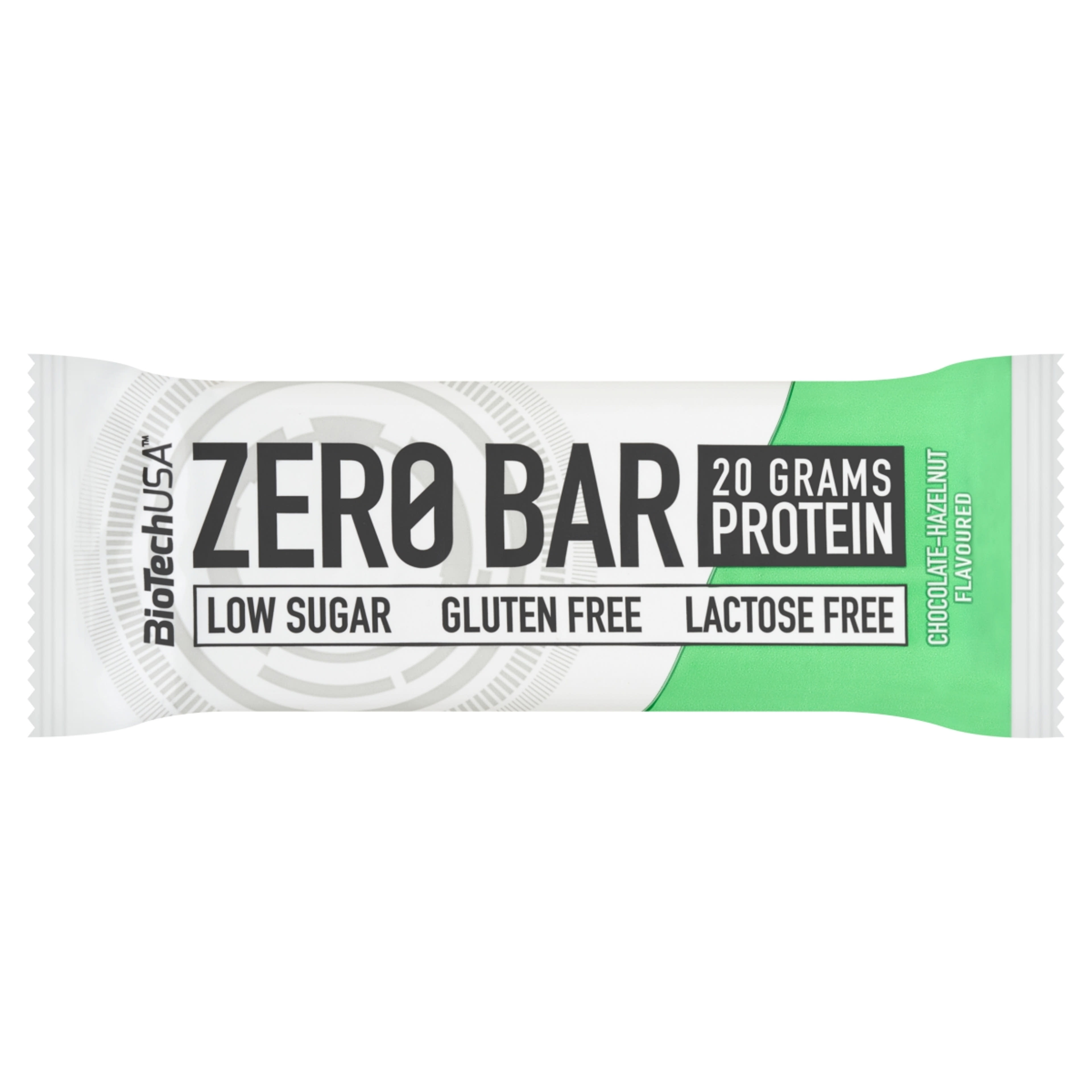 BioTechUSA Zero Bar csokoládé-mogyoró - 50 g