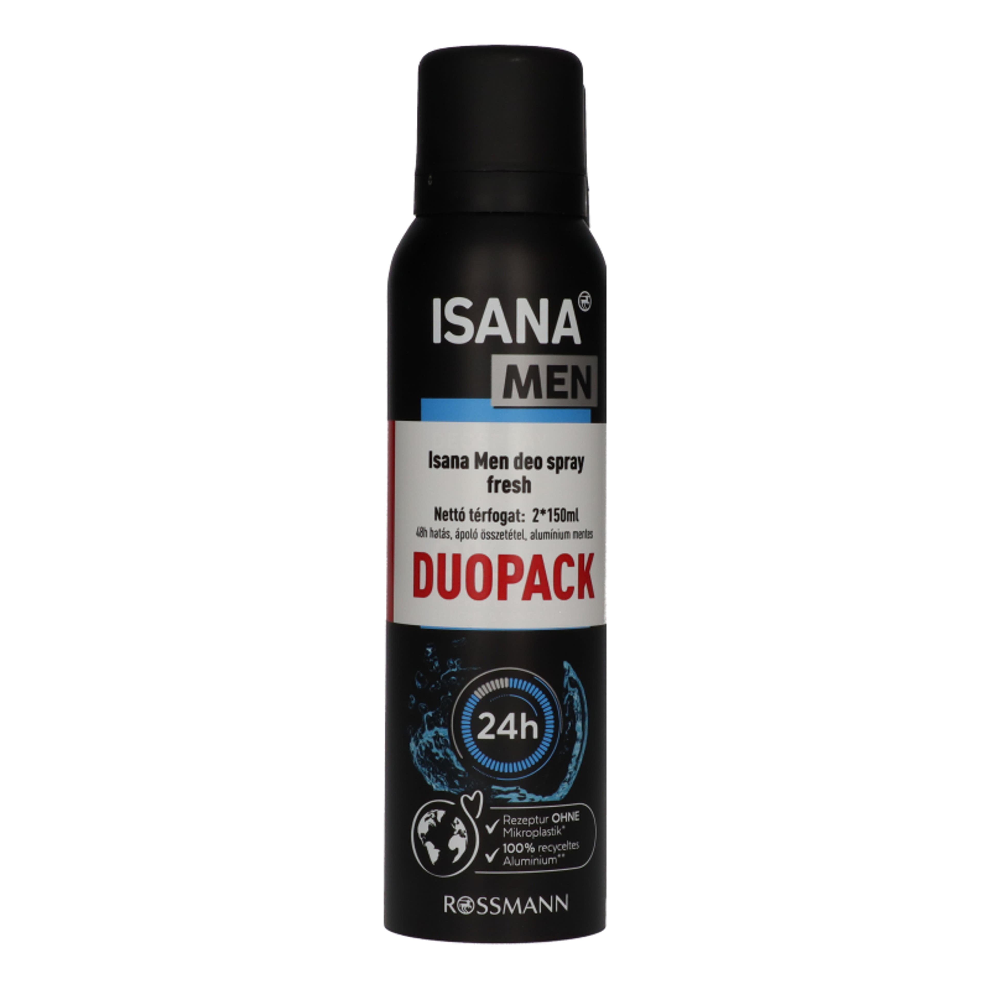 Isana Men Fresh dezodor duopack 2x150 ml - 300 ml-2