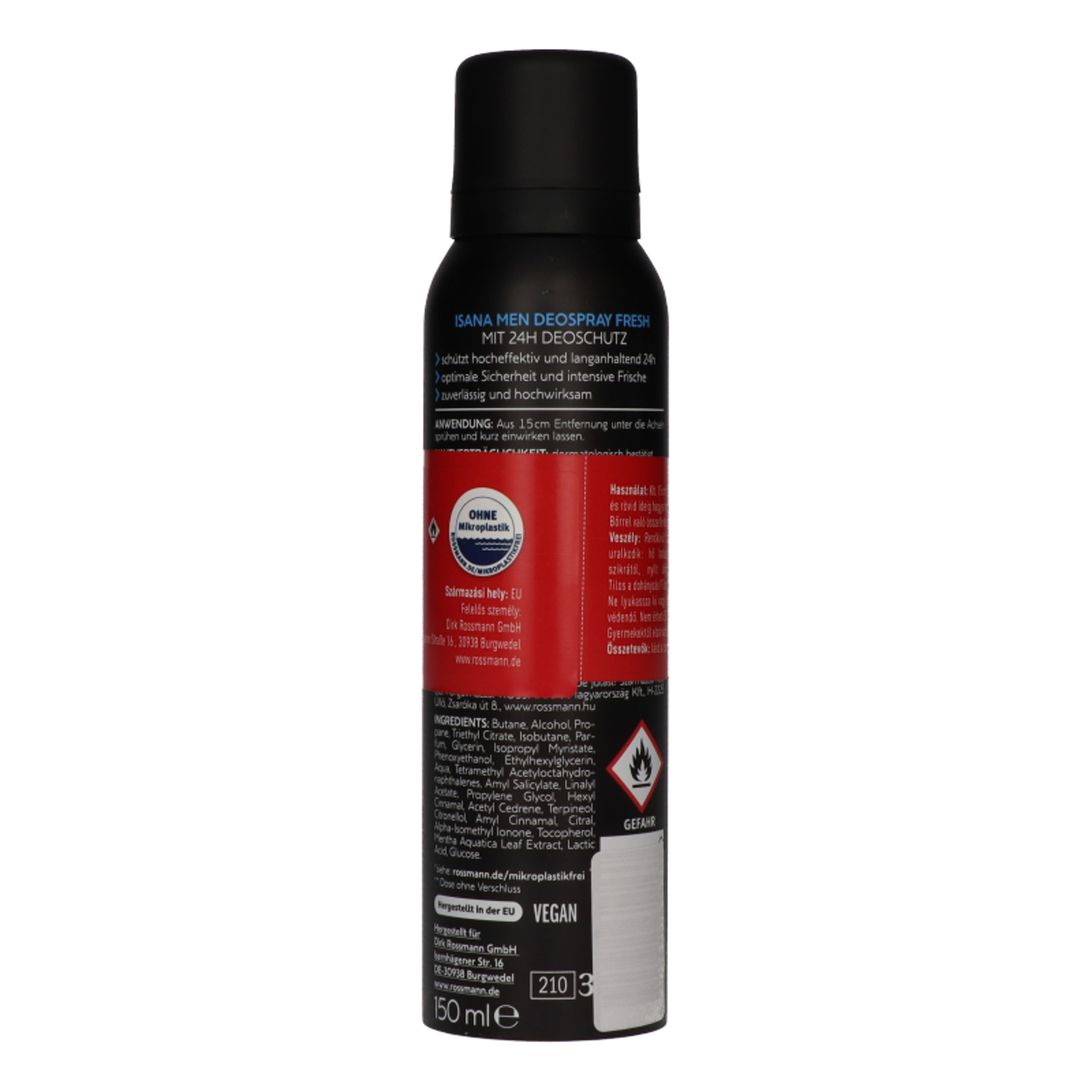 Isana Men Fresh dezodor duopack 2x150 ml - 300 ml-4