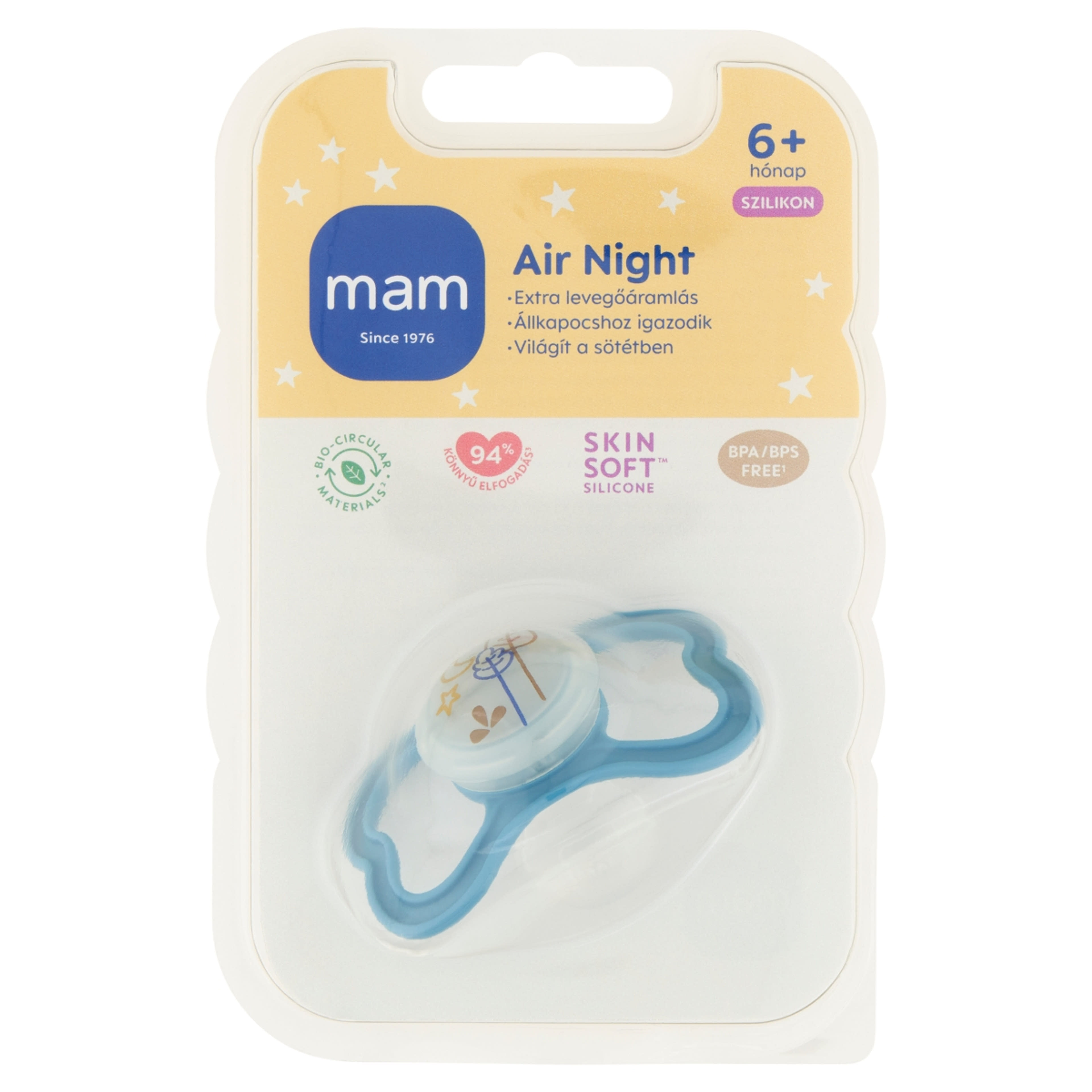 MAM Air Night szilikon alvócumi 6 hónapos kortól - 1 db-1