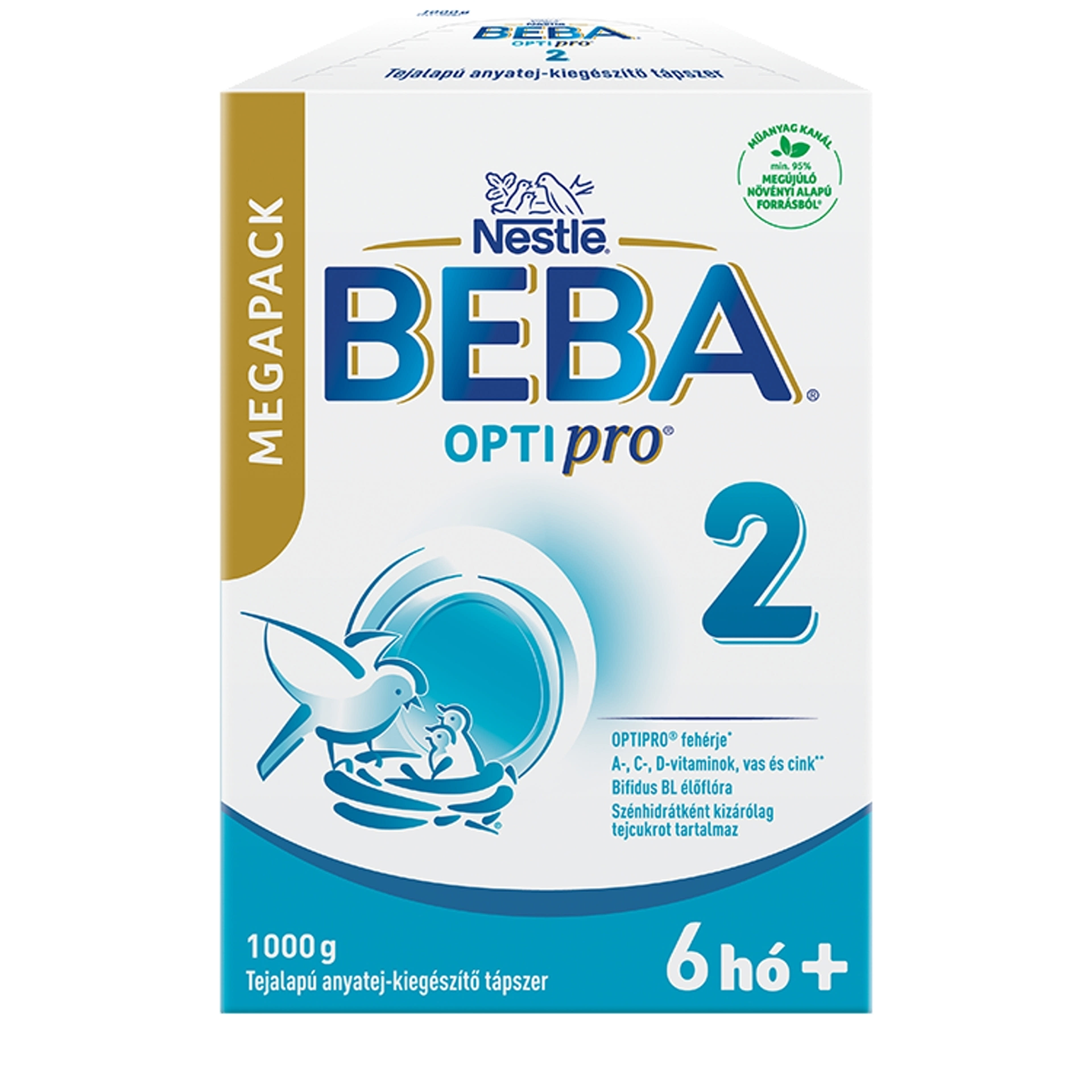 BEBA OPTIPRO 2 tejalapú anyatej-kiegészítő tápszer 6 hónapos kortól MEGAPACK - 1000 g-1