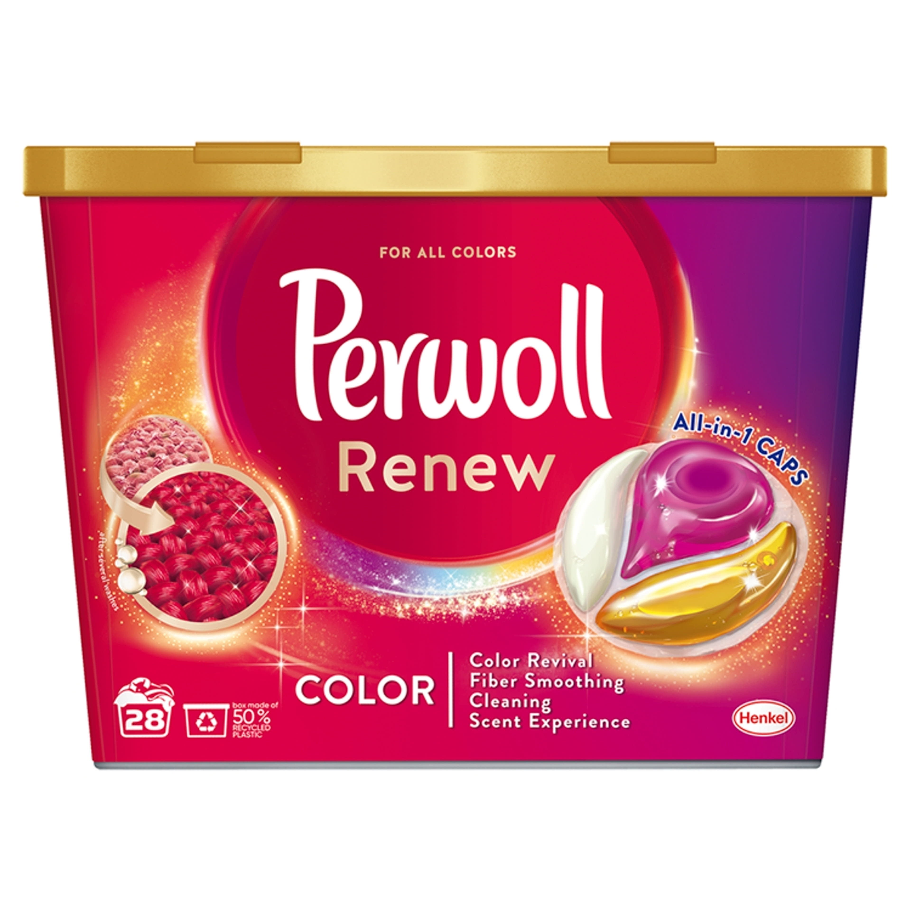 Perwoll Renew & Care Color mosókapszula, 28 mosás - 28 db