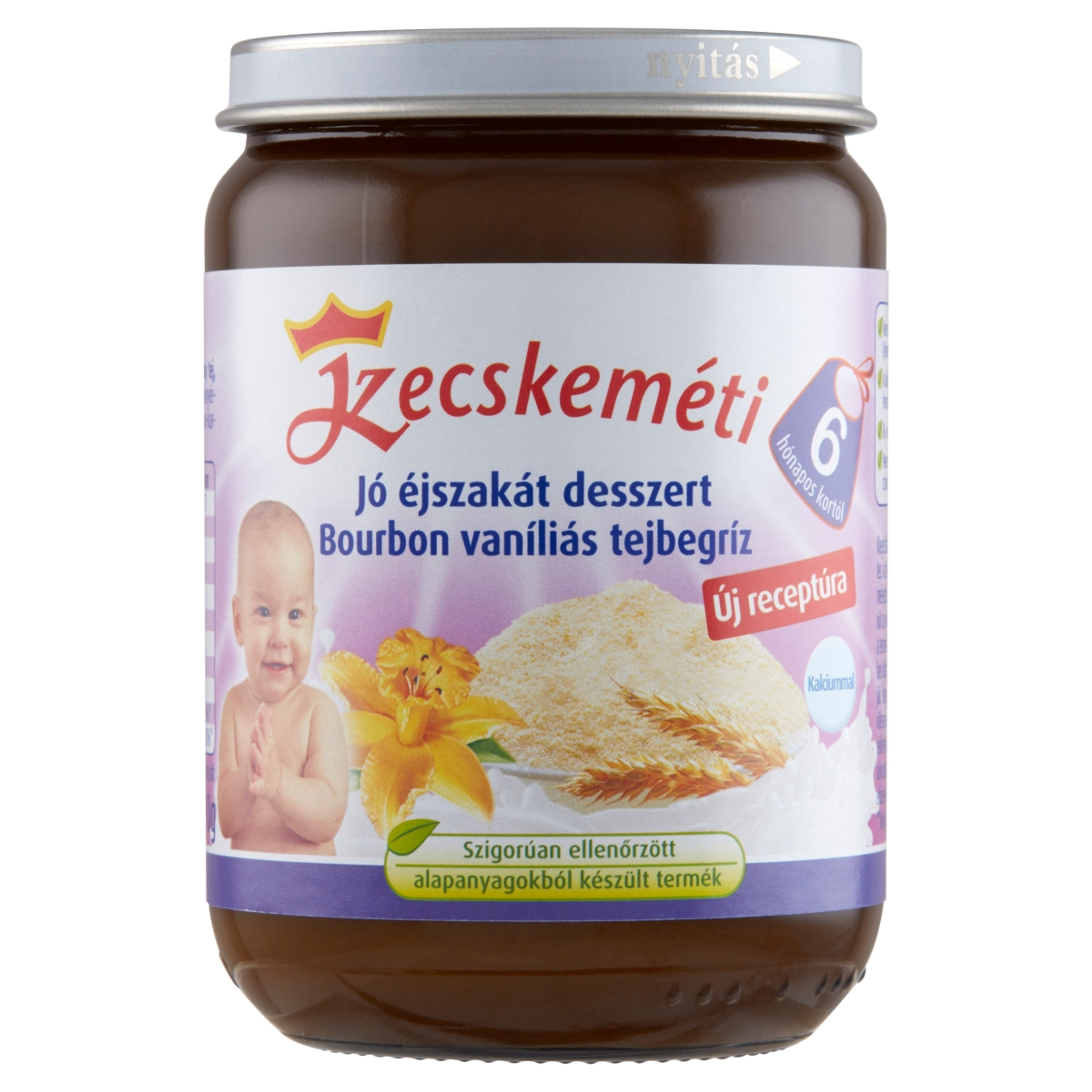 Kecskeméti Jó Éjszakát Tejbegríz Burbon Vanilliás 6 Hónapos Kortól - 190 g