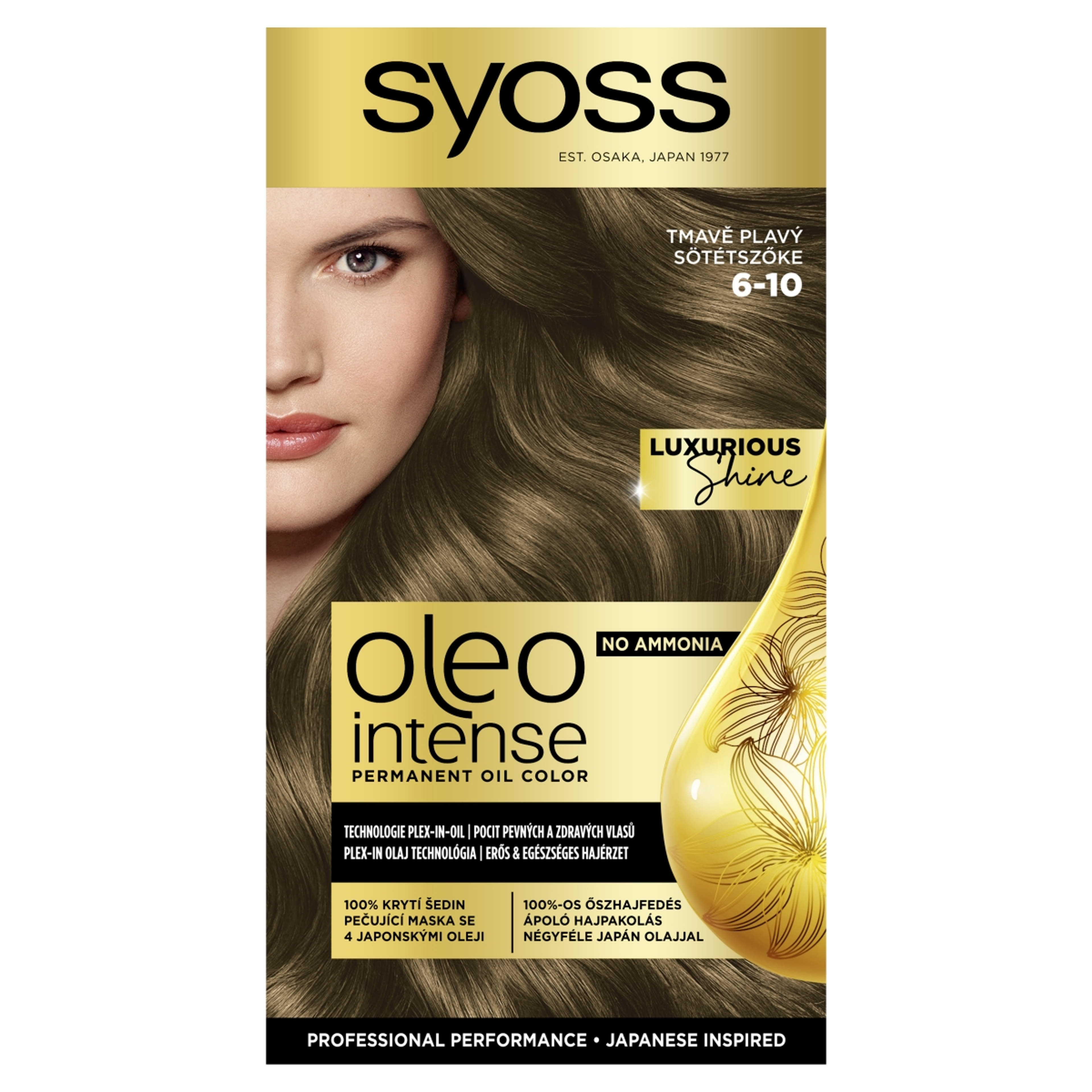 Syoss Oleo Intense tartós hajfesték 6-10 sötétszőke - 1 db