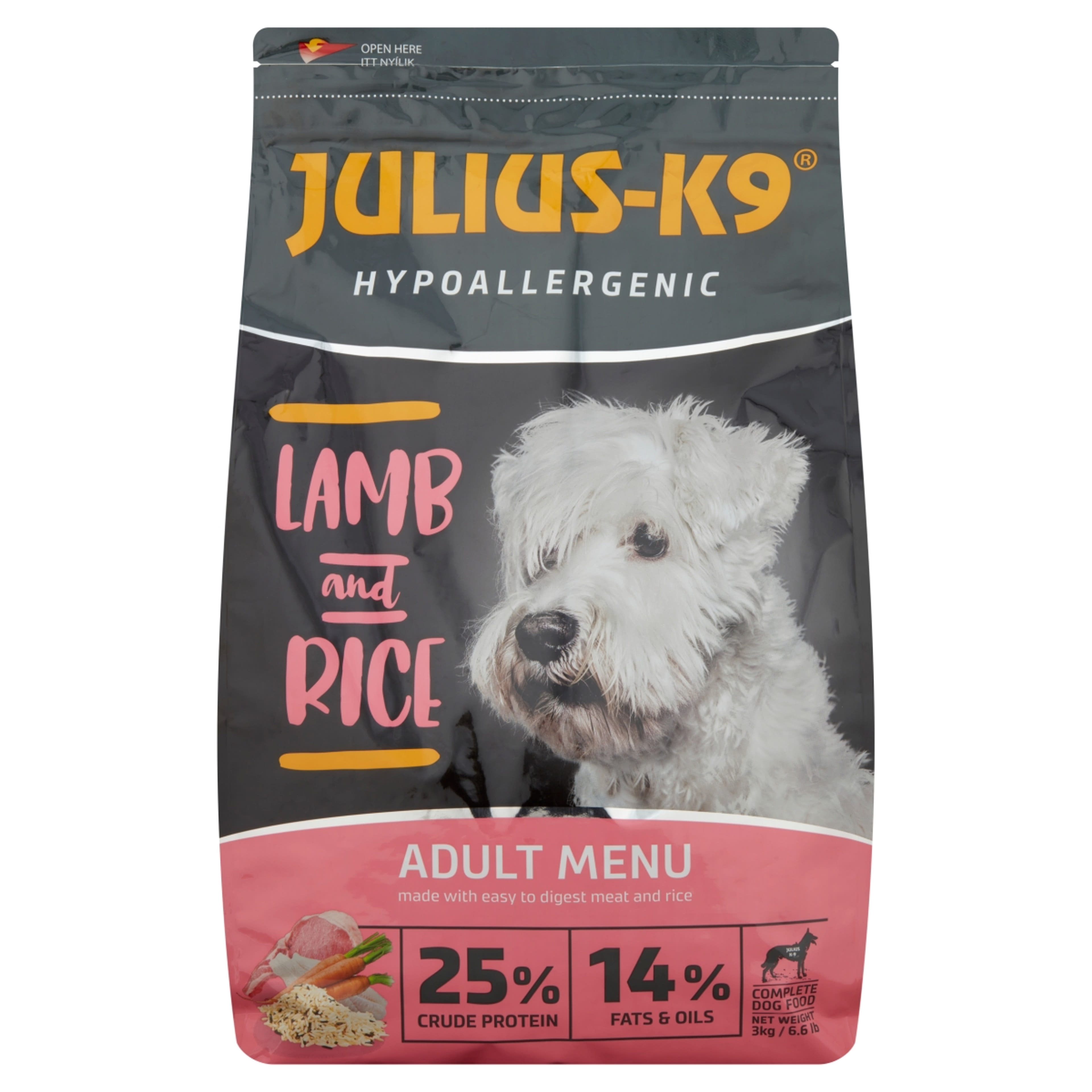 Julius-k9 highpremium adult hypoallergén bárány,rizs - 3 kg-1