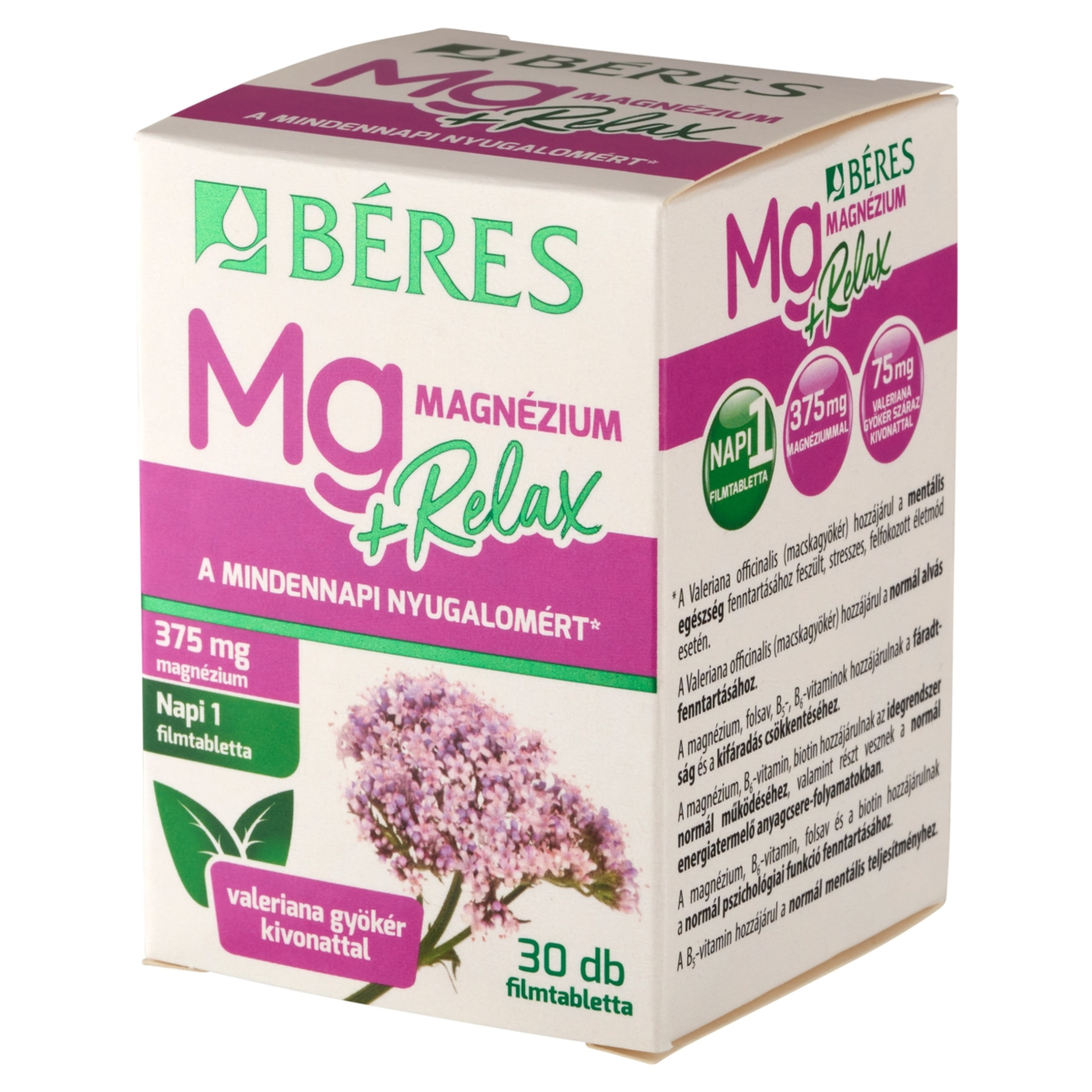 Béres Relax magnézium tabletta - 30 db-2