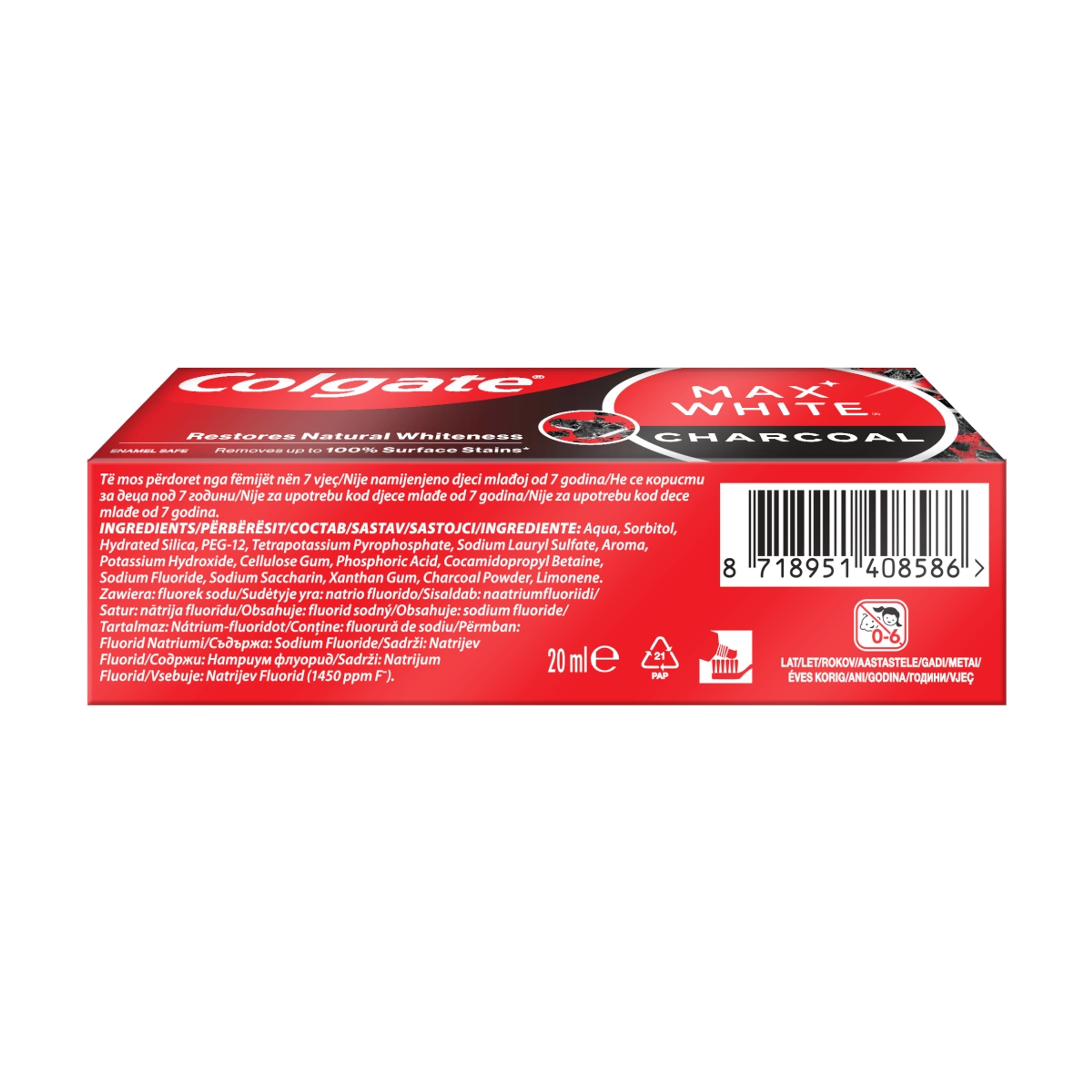 Colgate Max White One Charcoal mini fogkrém - 20 ml-3