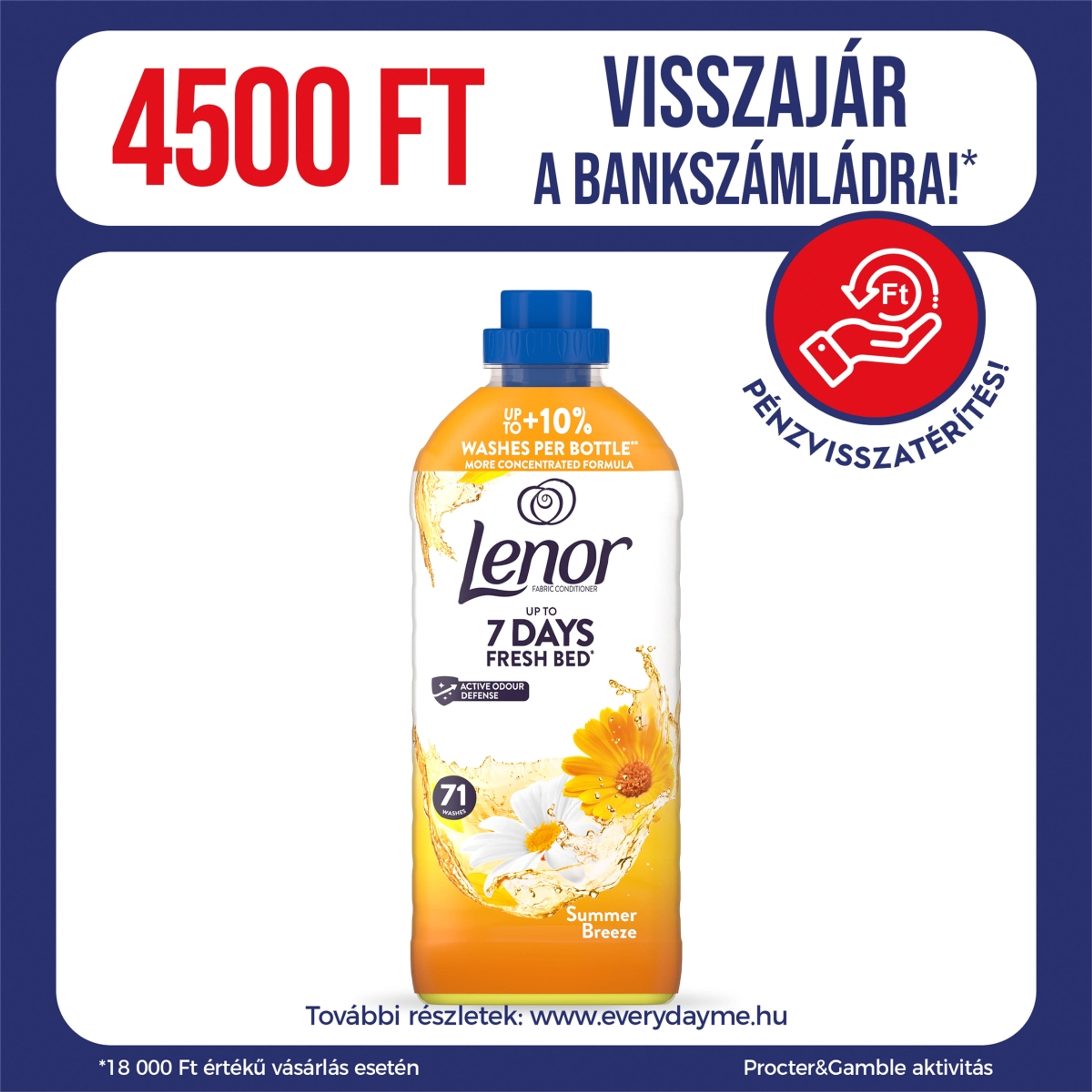 Lenor Summer öblítő 71 mosáshoz - 1491 ml