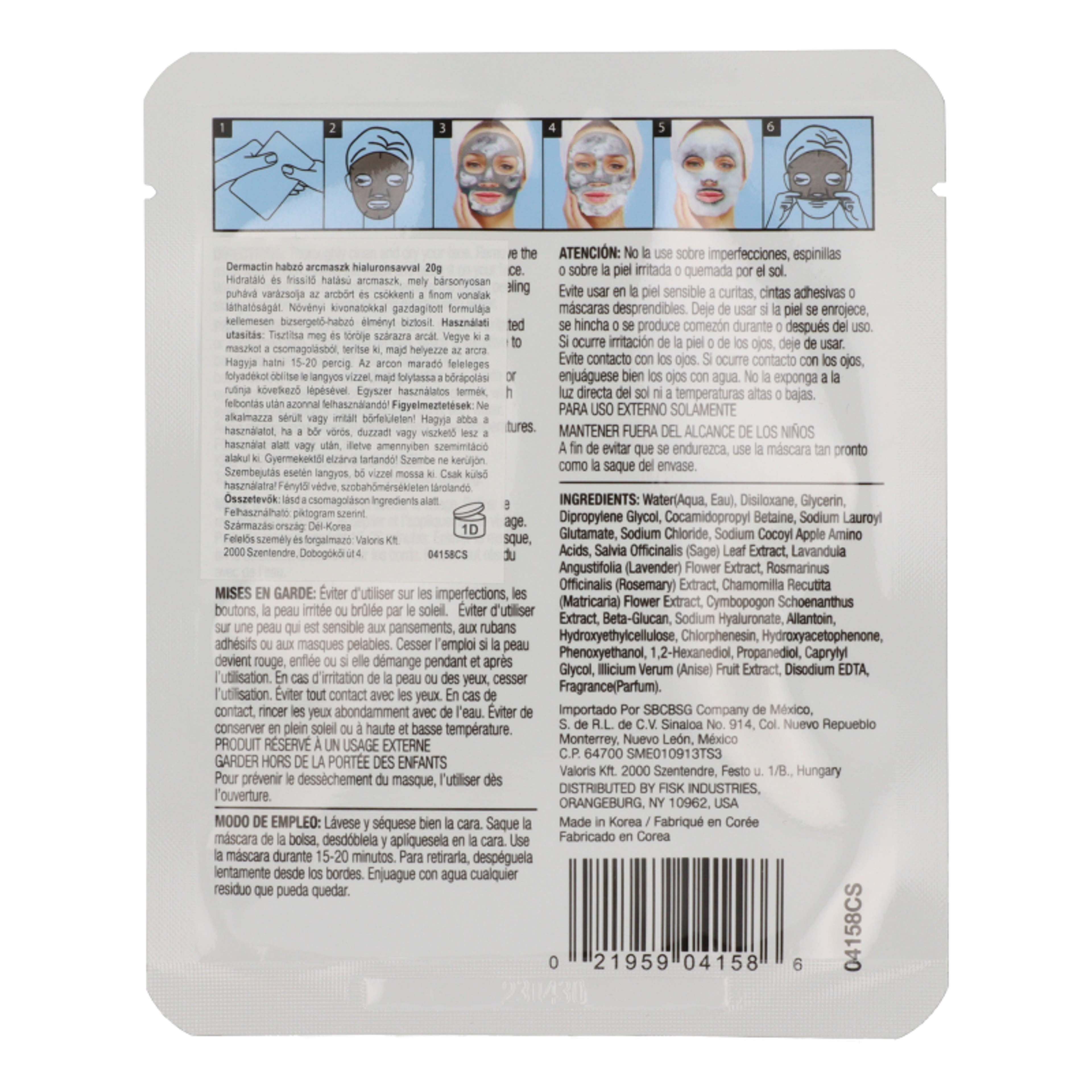 Dermactin TS habzó arcmaszk hialuronsavval - 20 g-2