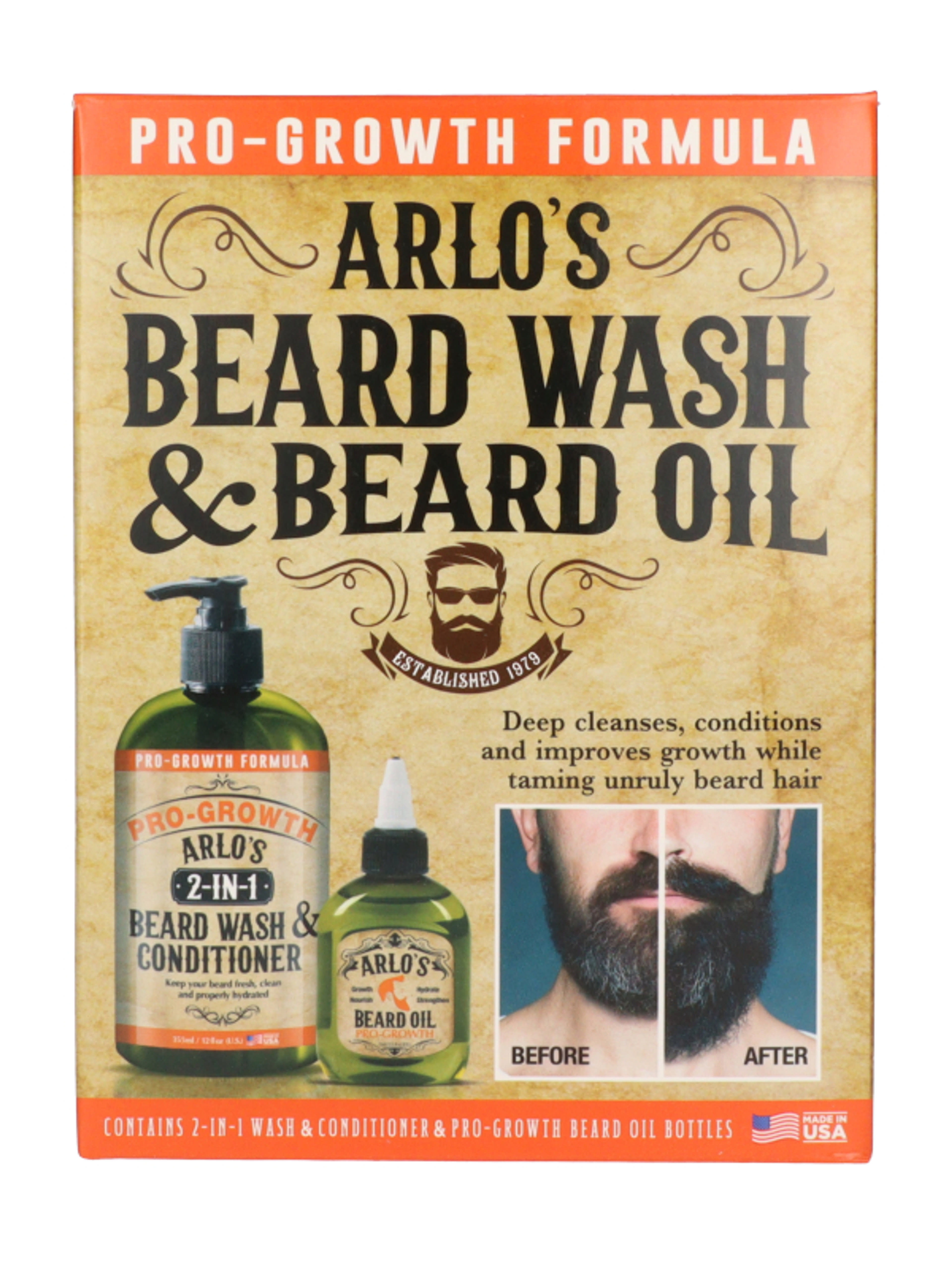 Arlo's Pro Growth szakállsampon és olaj - 355 ml