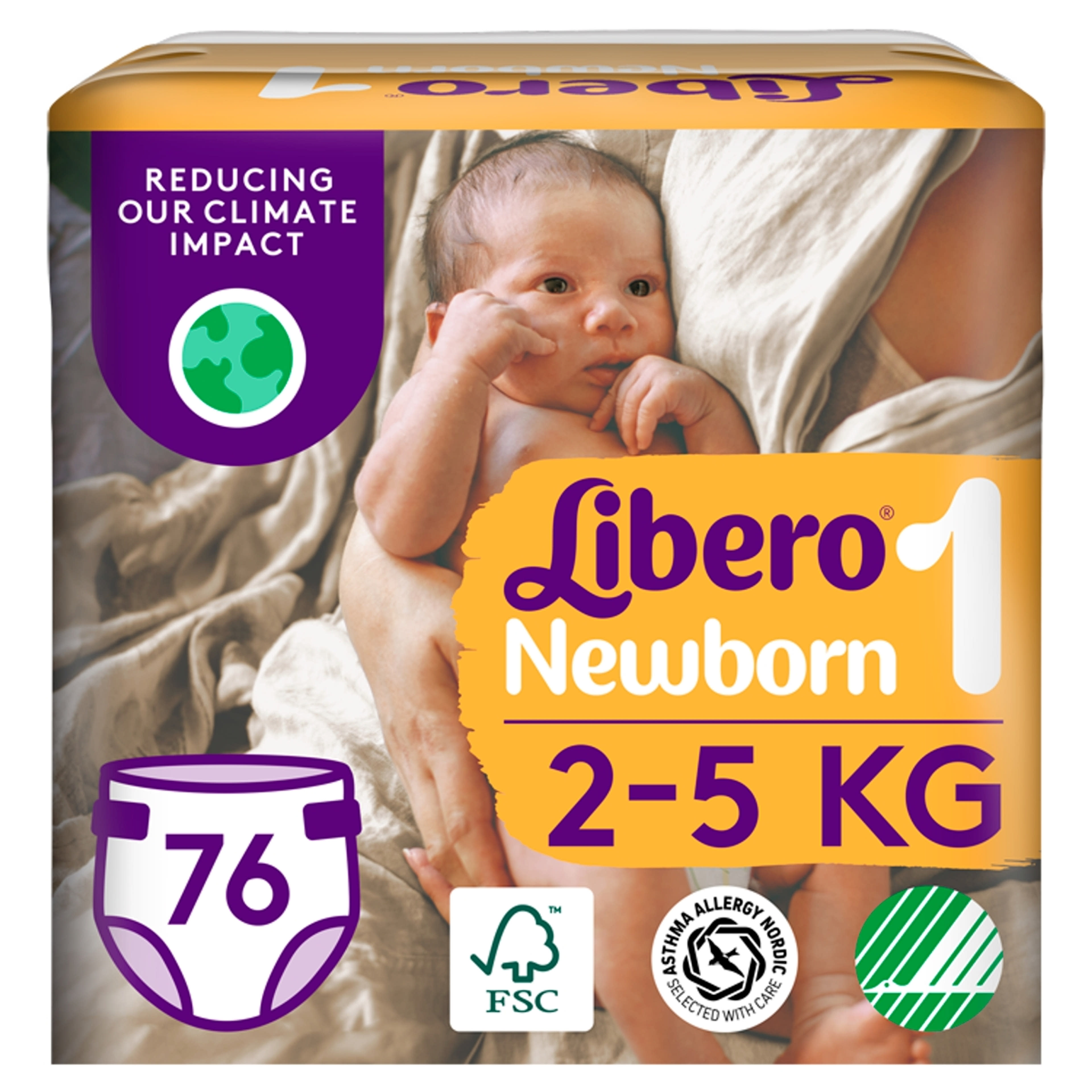 Libero Newborn pelenkanadrág, 1-es 2-5 kg - 76 db-5