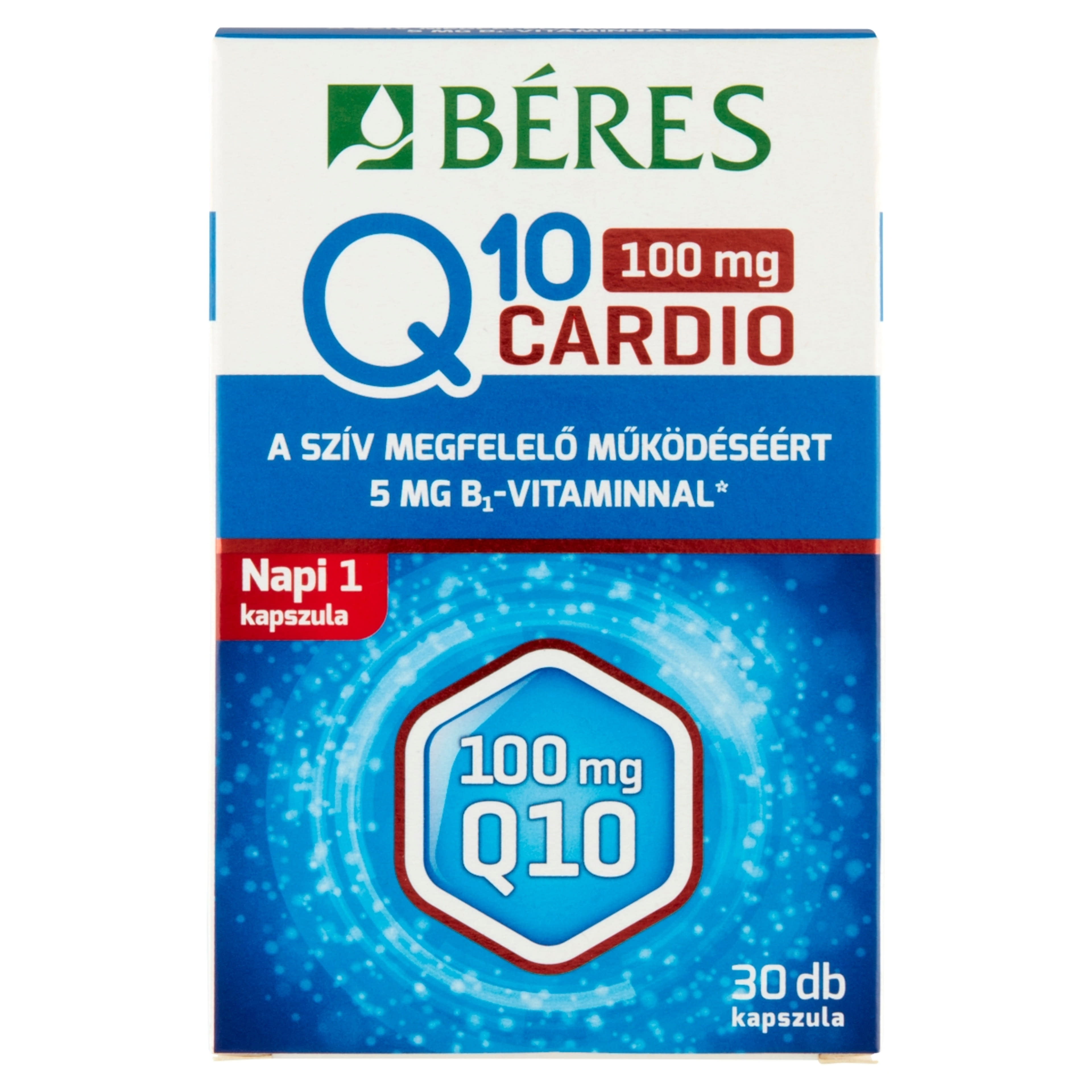 Béres Q10 100 mg Cardio étrend-kiegészítő kapszula - 30 db