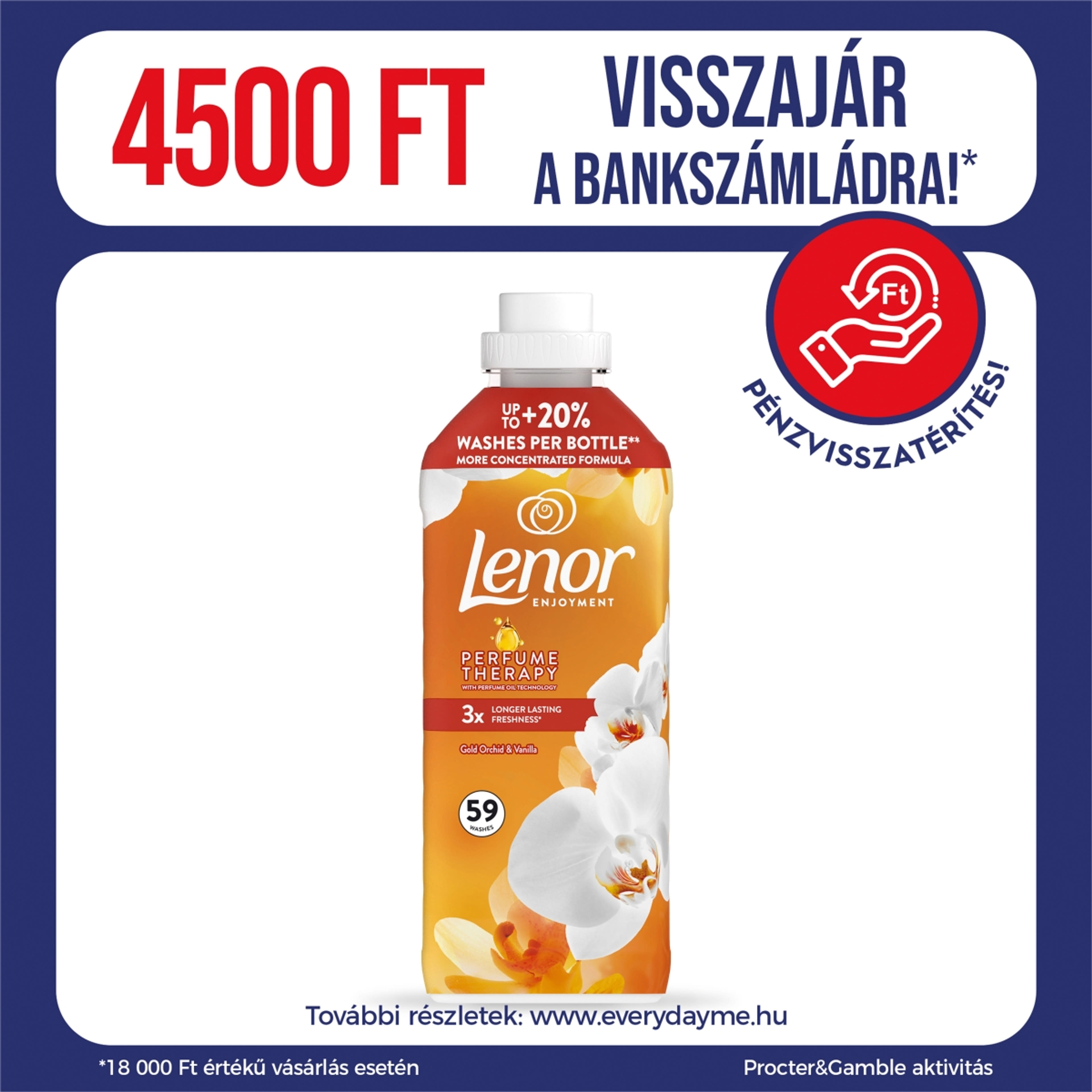 Lenor Orchid & Vanilla öblítő 59 mosáshoz - 1239 ml