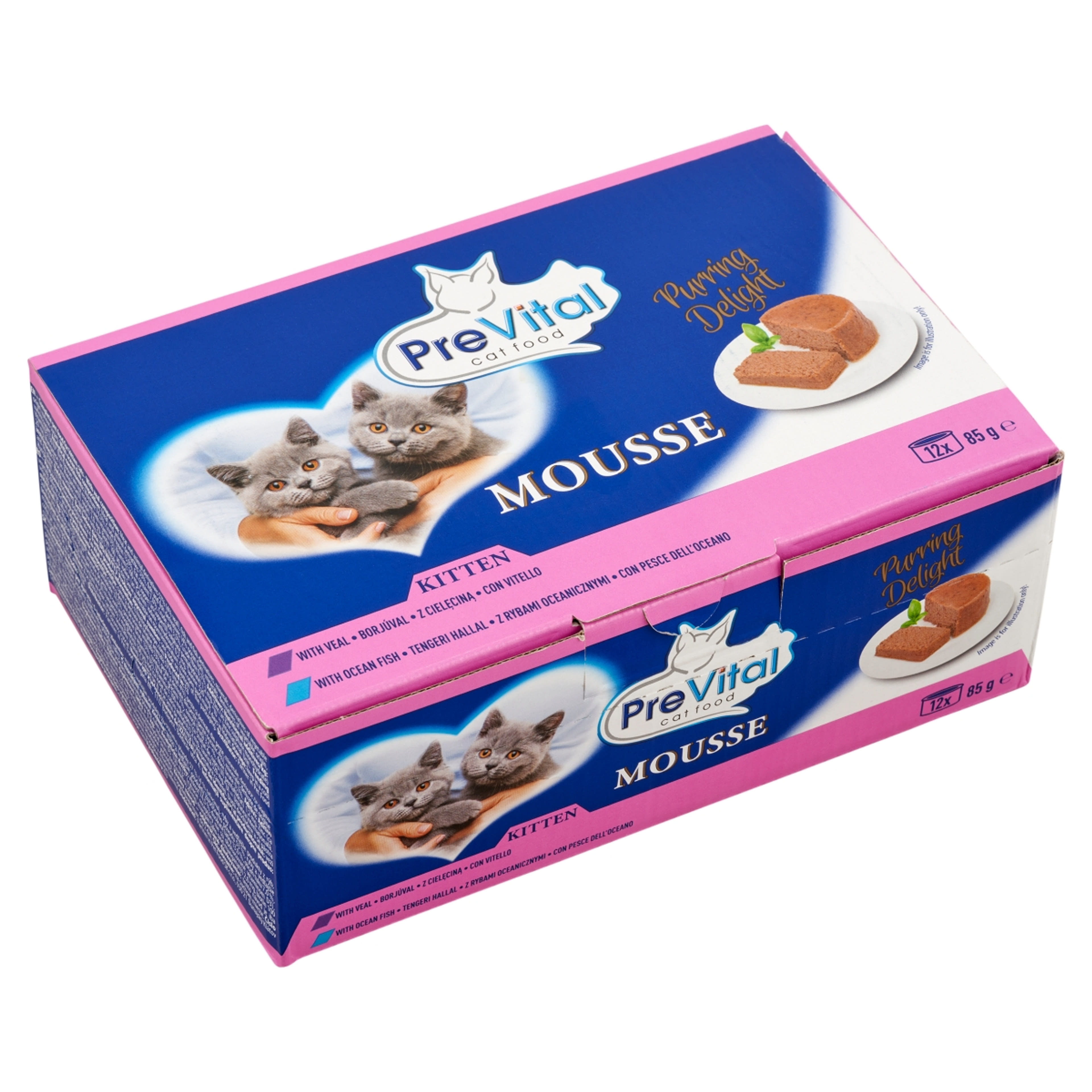 Prevital vegyes konzerv mousse kölyök macskáknak 12x85 g - 1020 g-2