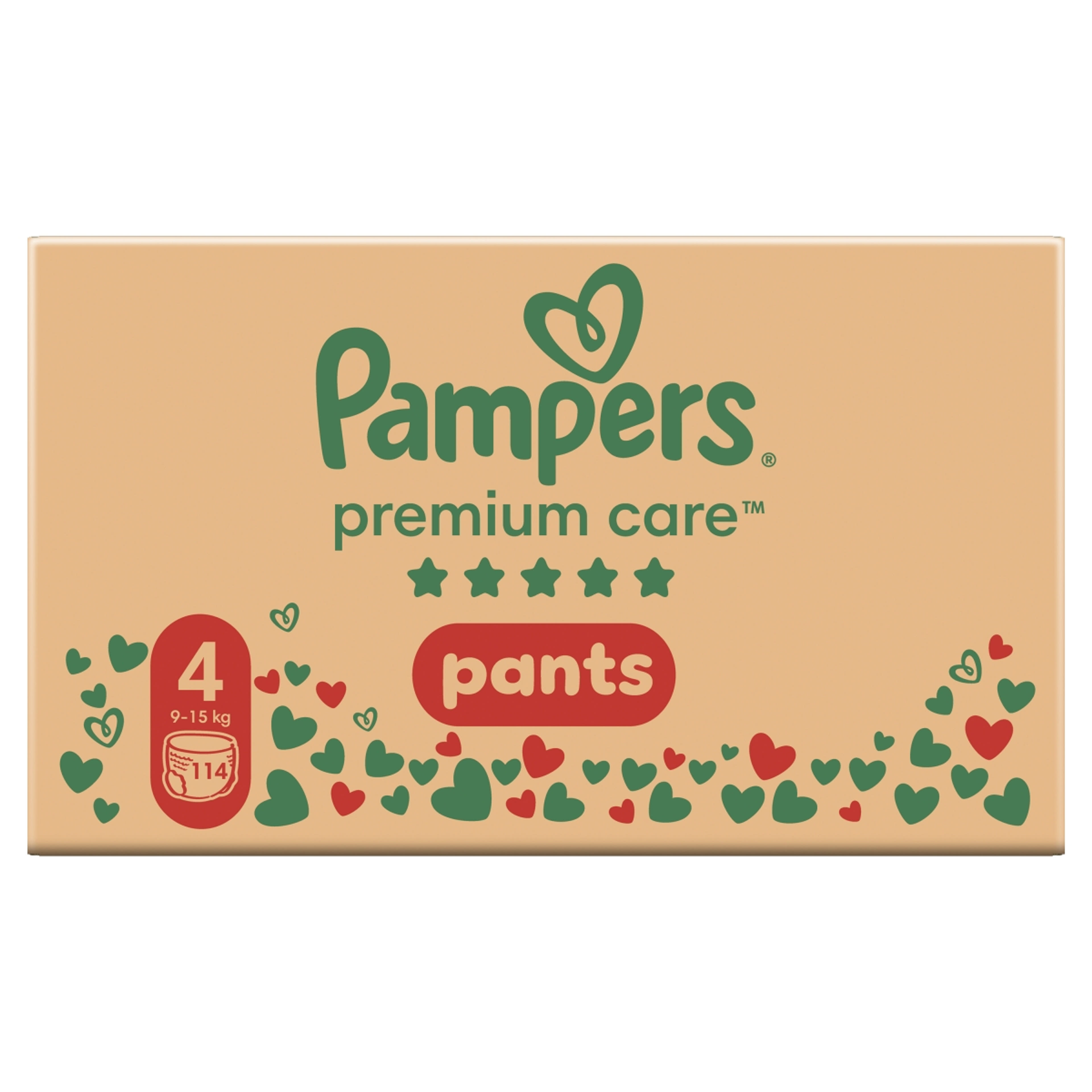 Pampers Premium Care bugyipelenka 4-es 9-15 kg - 114 db