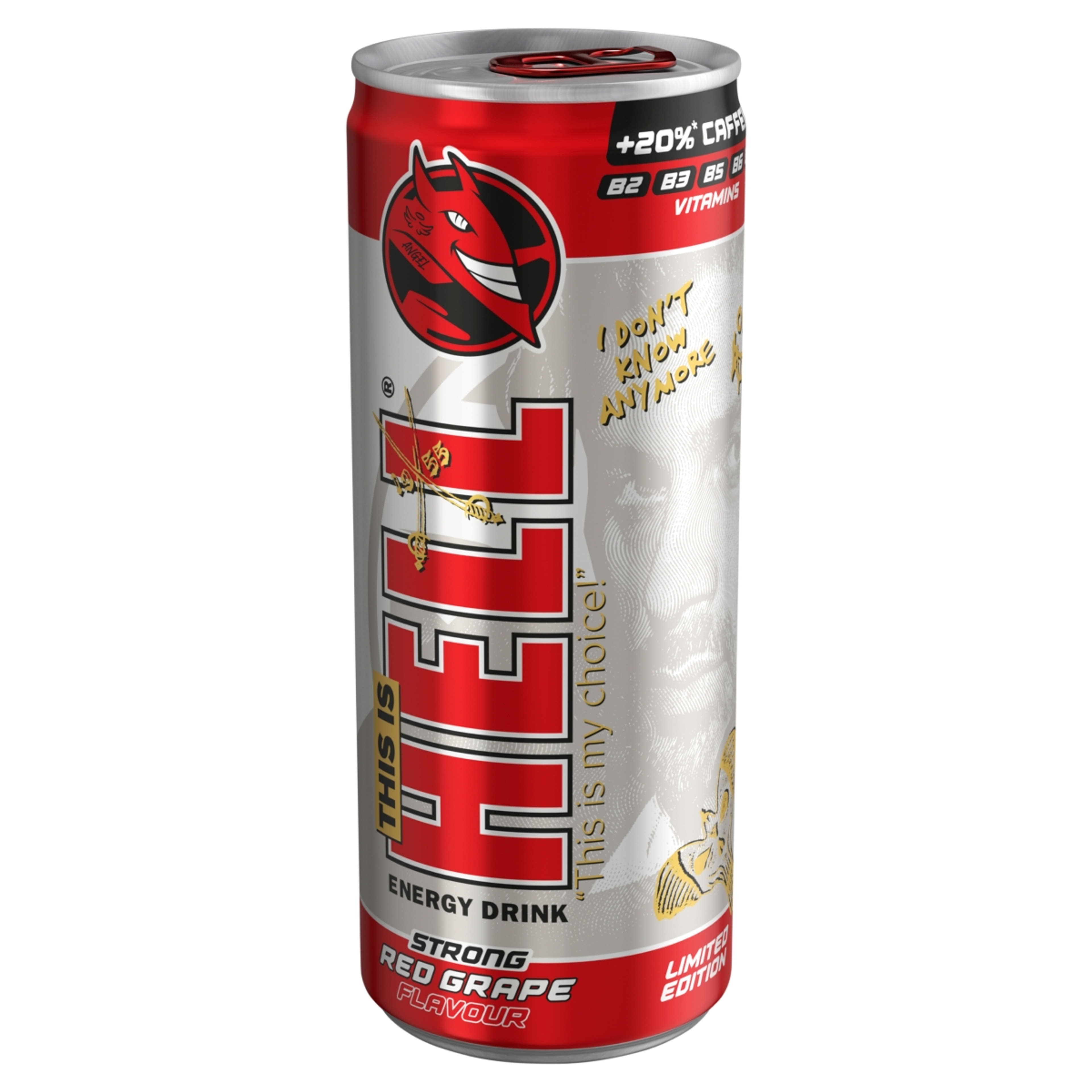 Hell Energy Strong Red Grape koffeintartalmú szénsavas ital - 250 ml