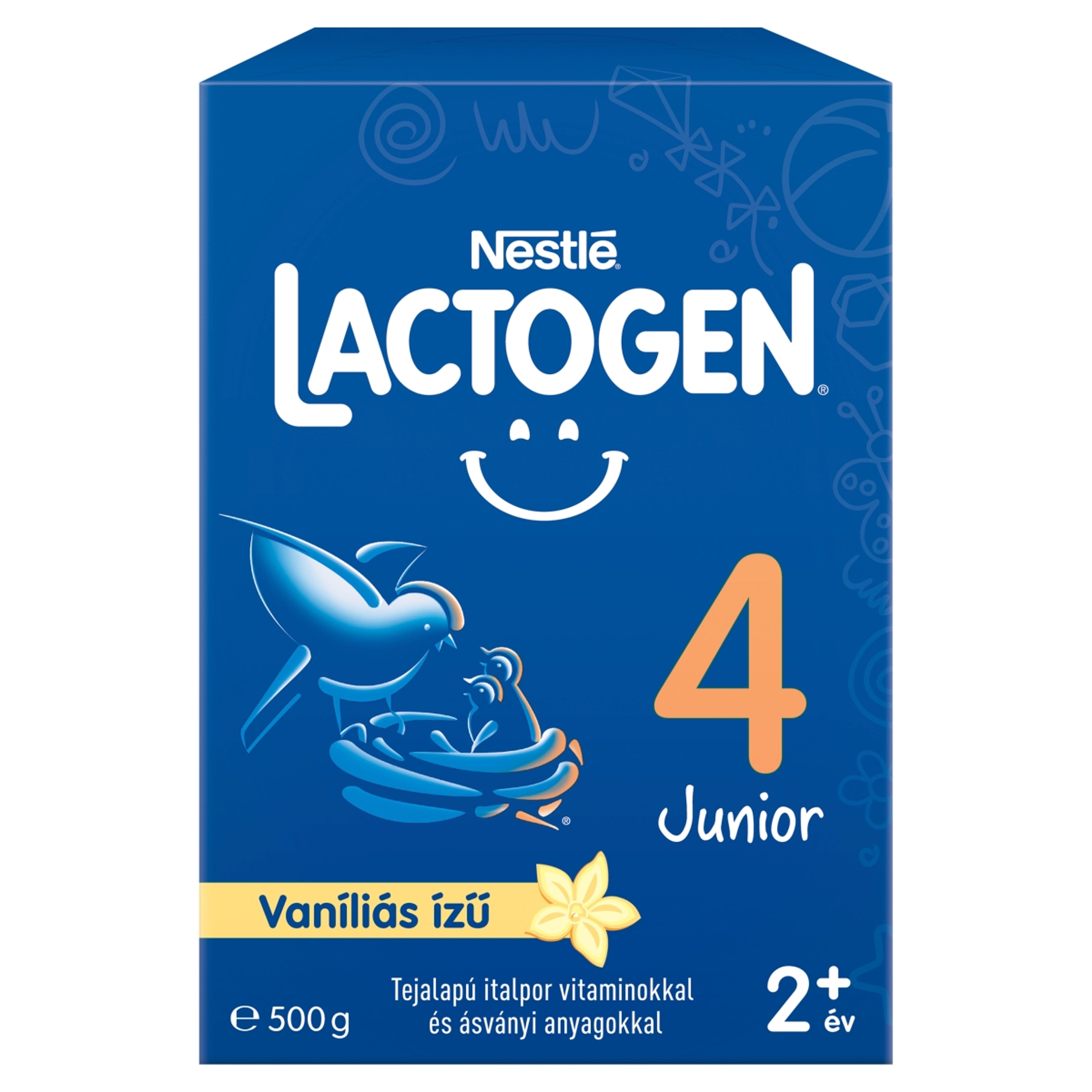 Lactogen 4 Junior tejalapú italpor vitaminokkal és ásványi anyagokkal vaníliás ízű 2 éves kortól - 500 g