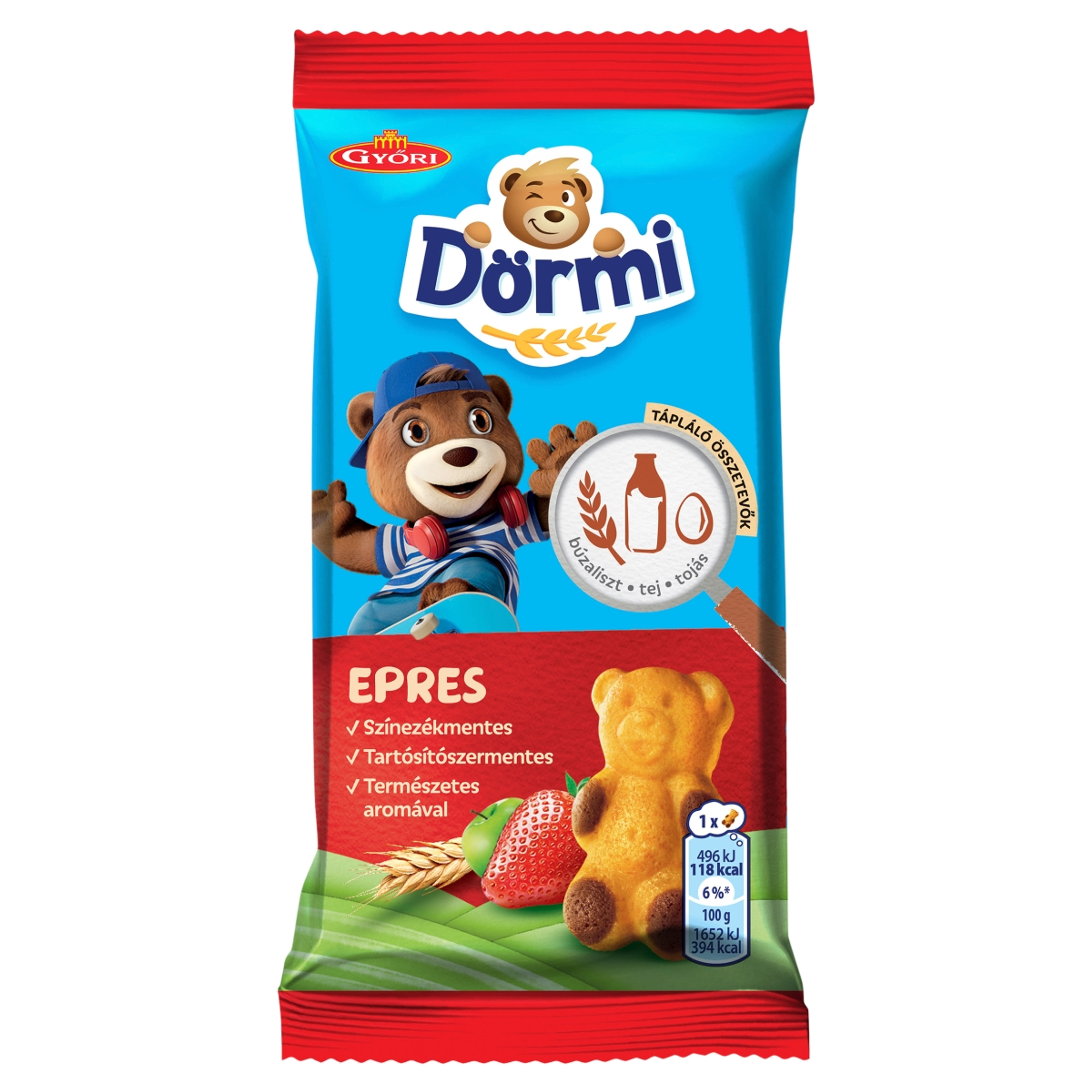 Győri édes Dörmi eper pürés - 30 g-1