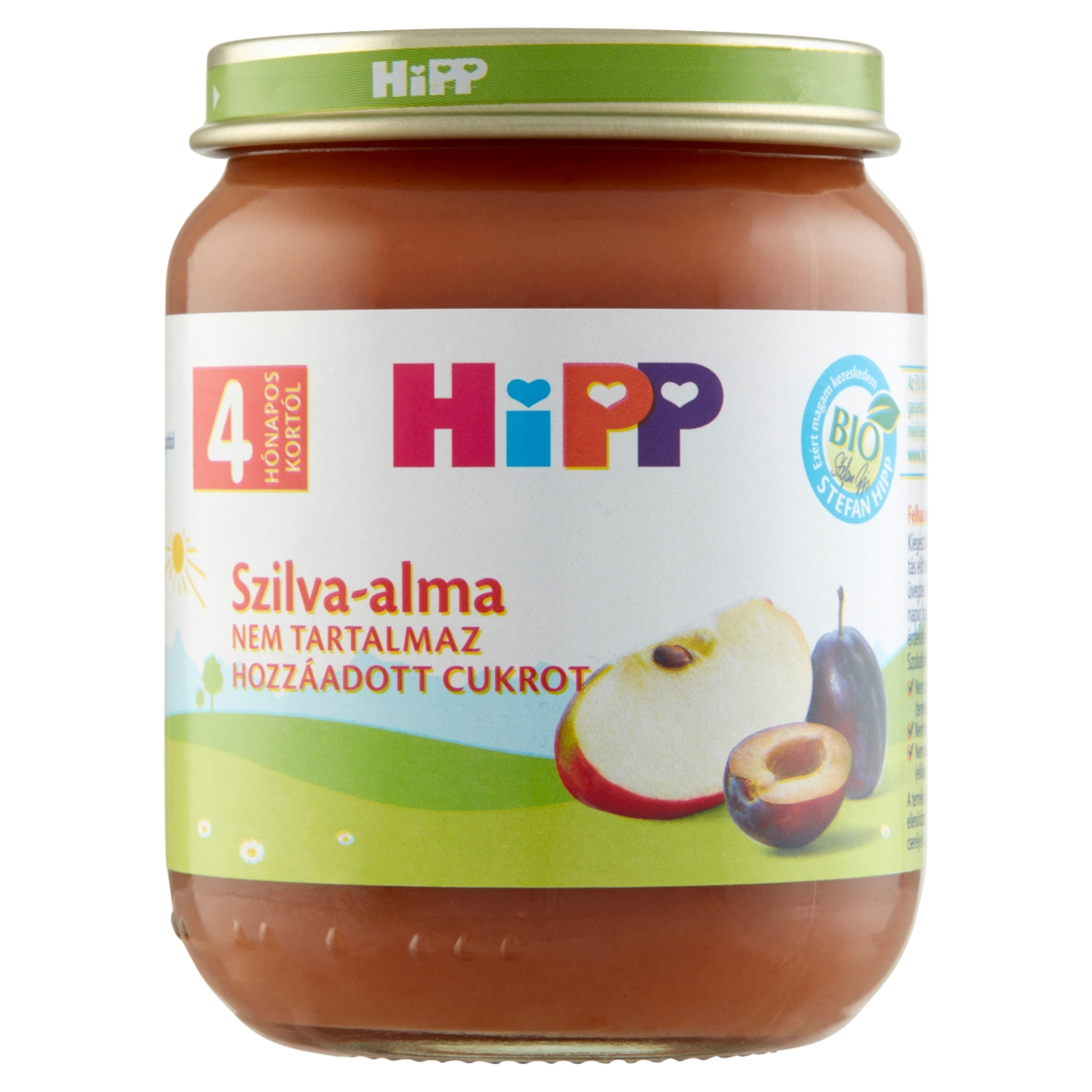 Hipp bio alma-szilva 4 hónapos kortól - 125 g-1