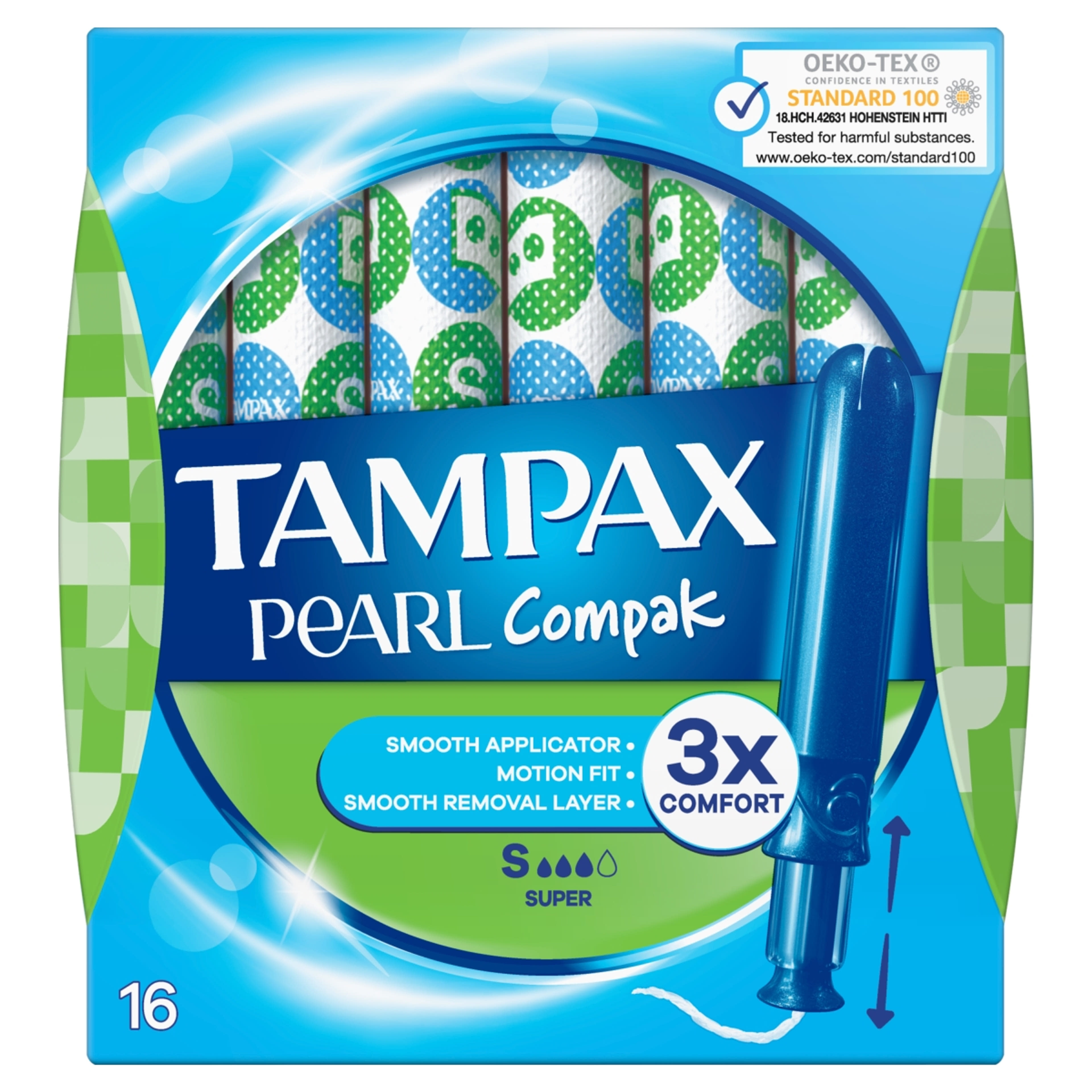 Tampax Compak Pearl Super tampon - 16 db