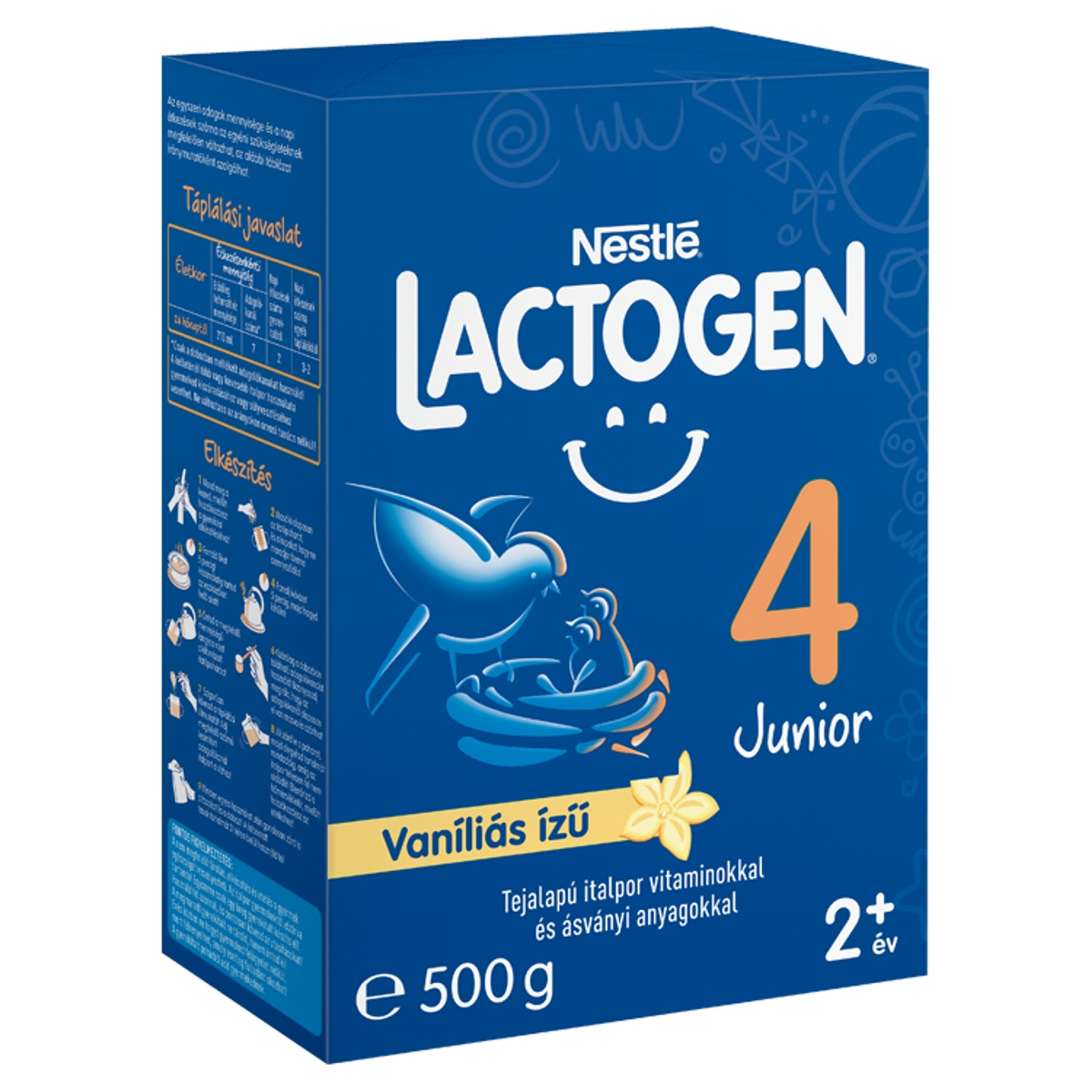 Lactogen 4 Junior tejalapú italpor vitaminokkal és ásványi anyagokkal vaníliás ízű 2 éves kortól - 500 g-2