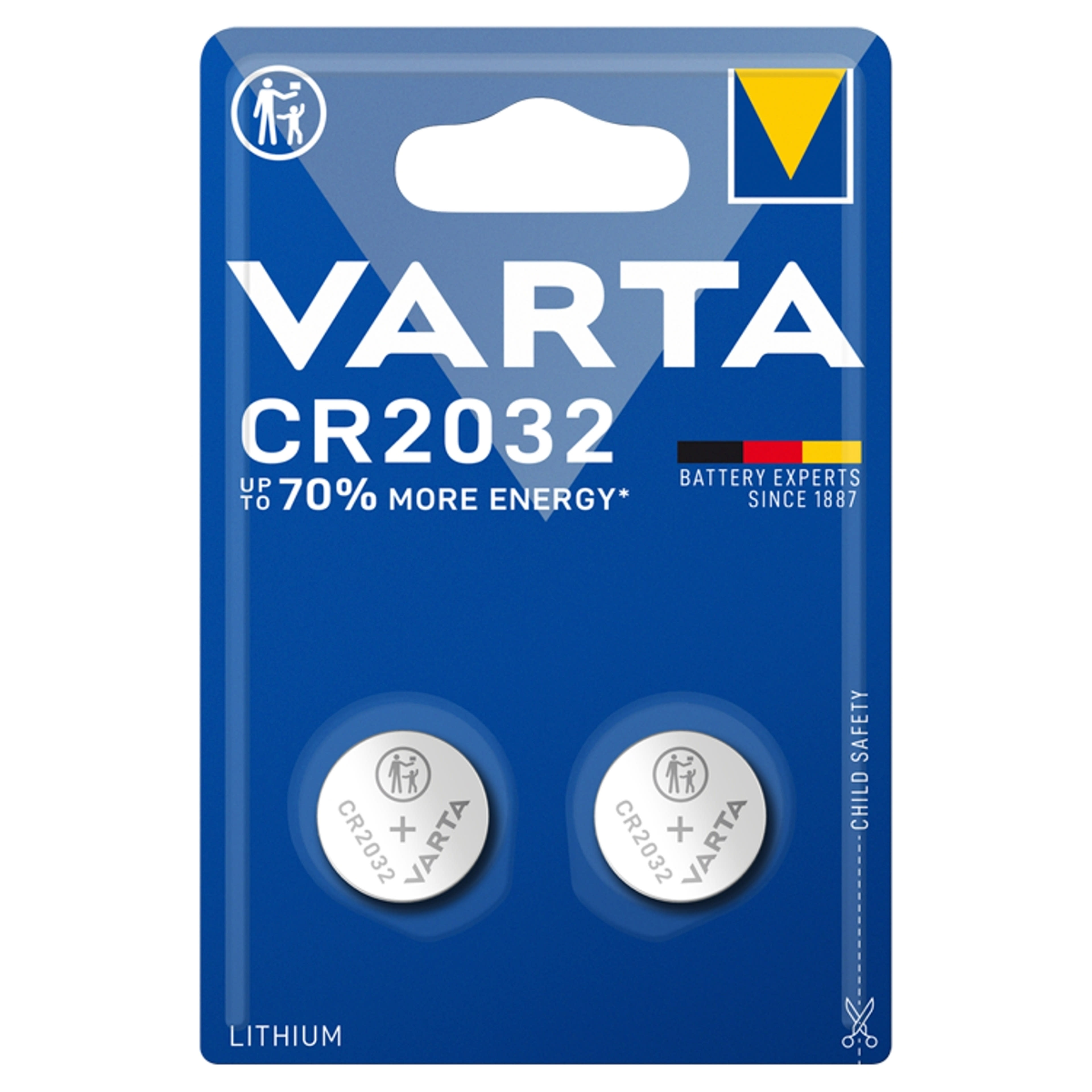 Varta CR2032 3V lítium gombelem - 2 db