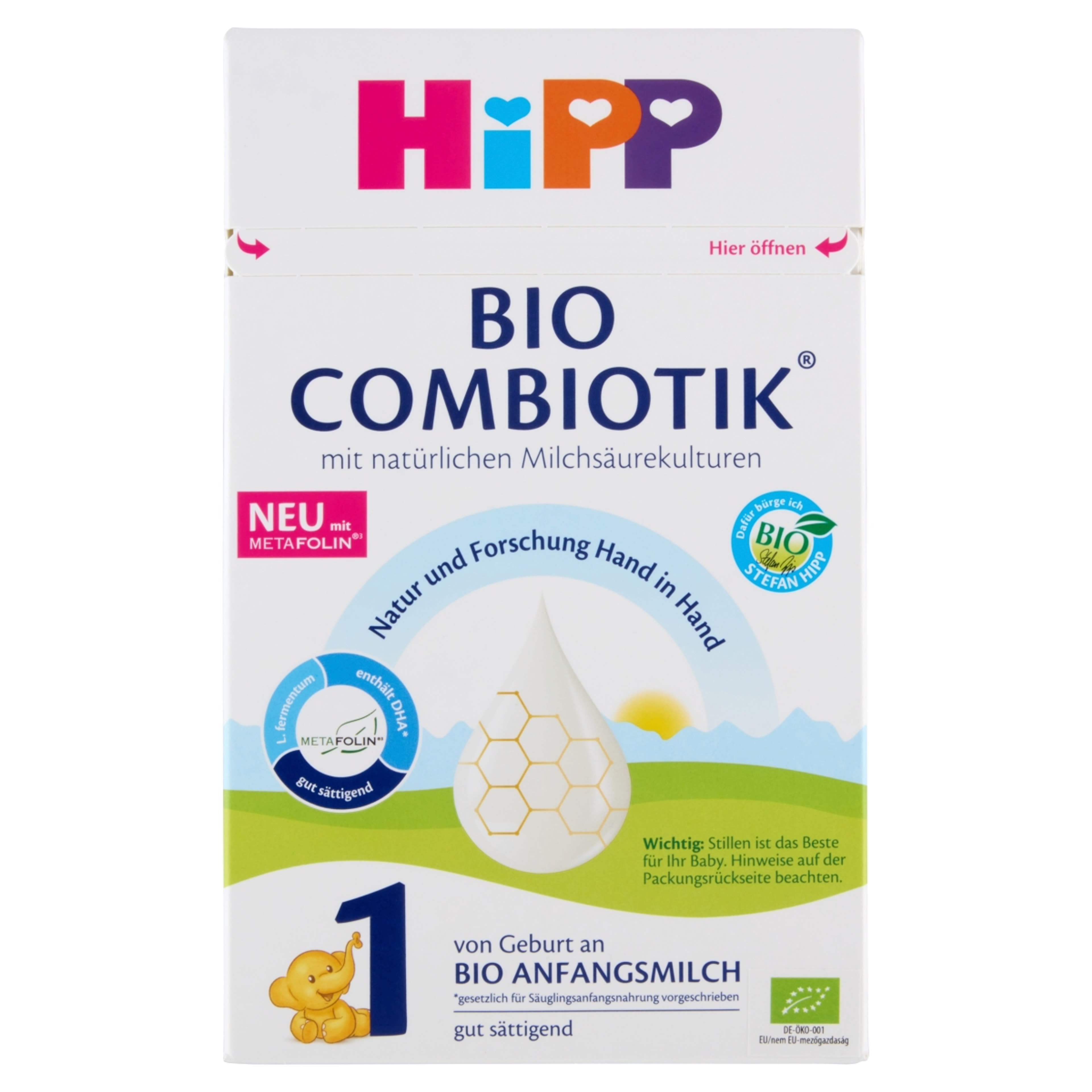 Hipp Bio Combiotik Tápszer Újszülött Kortól - 600 g