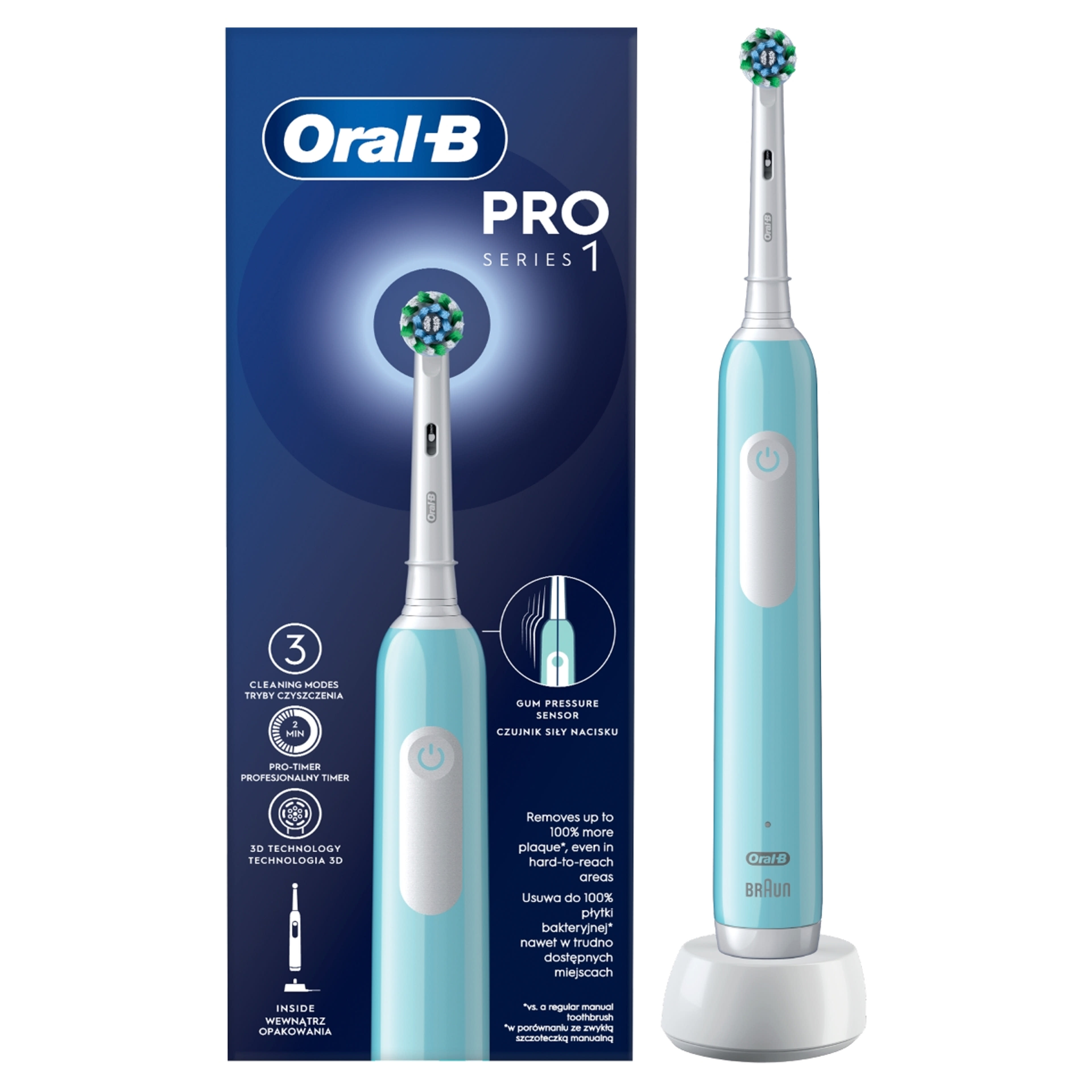 Oral-B Pro Series 1 elektromos fogkefe, kék - 1 db-2