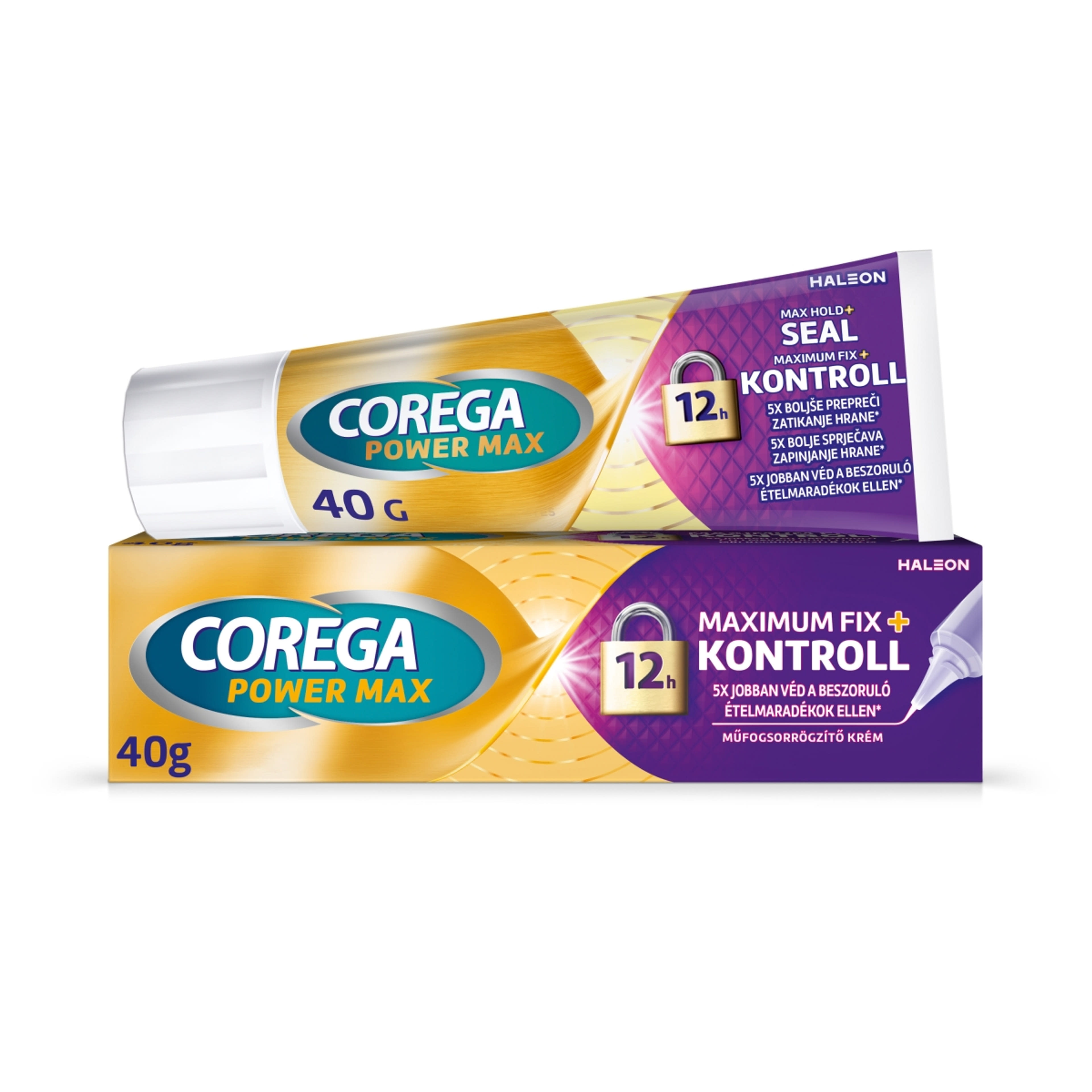 Corega Max Kontroll műfogsorrögzítő krém - 40 g-2