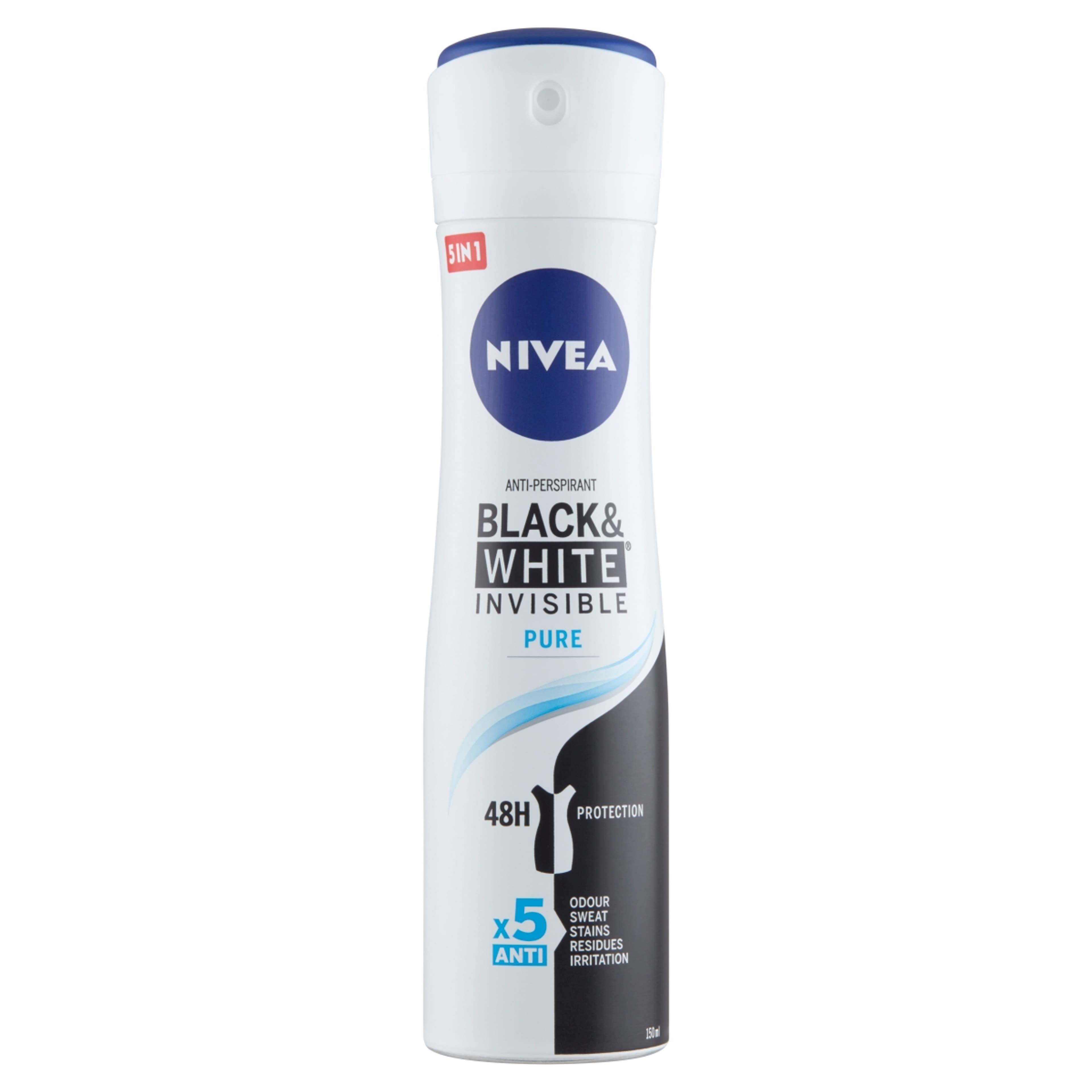 NIVEA Deo spray Black & White Invisible Pure - 150 ml